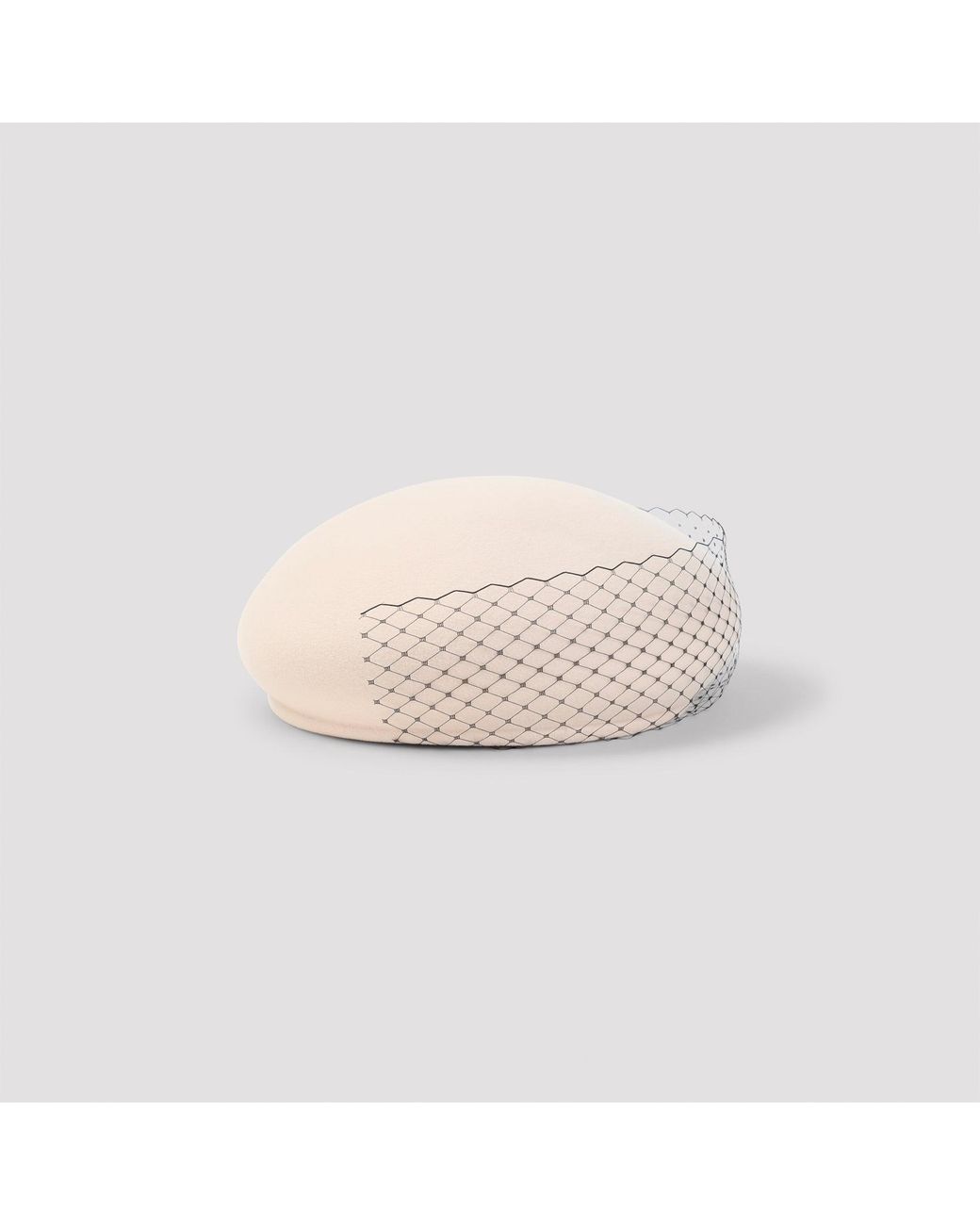 Maison Michel Pink New Bonnie Veil Hat
