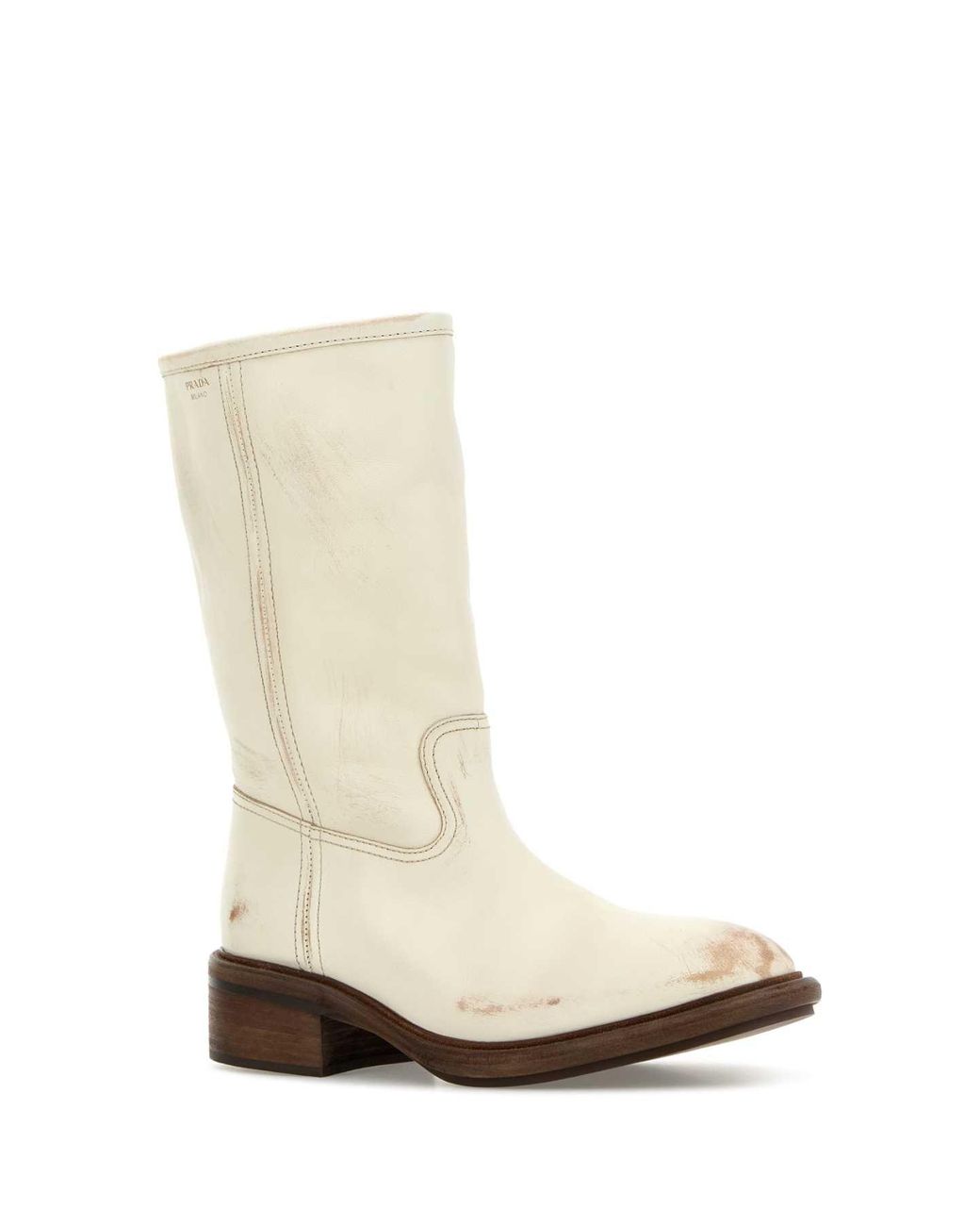 Prada White Stivaletti