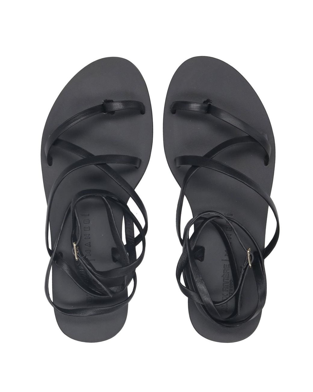 Manebí Black Sandals