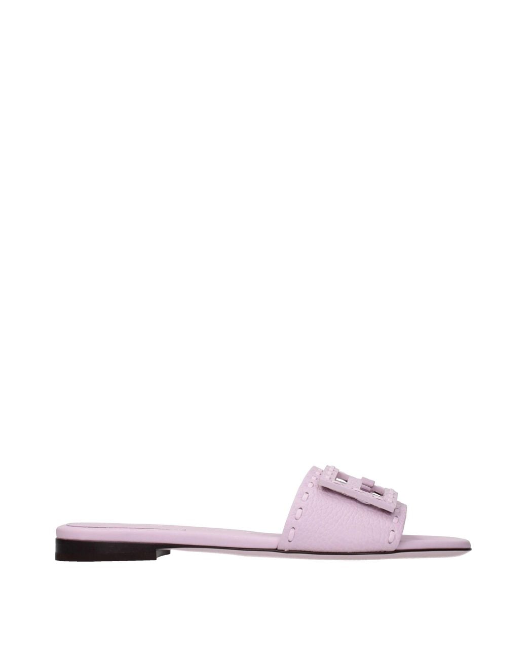 Fendi Pink Sandals And Clogs/Pastel Leather