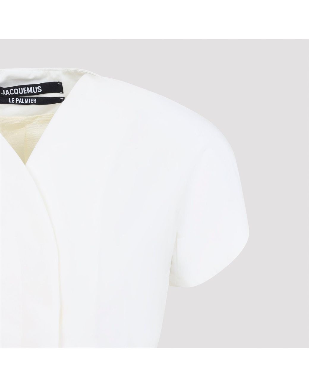 Jacquemus Ovalo-jas in het White
