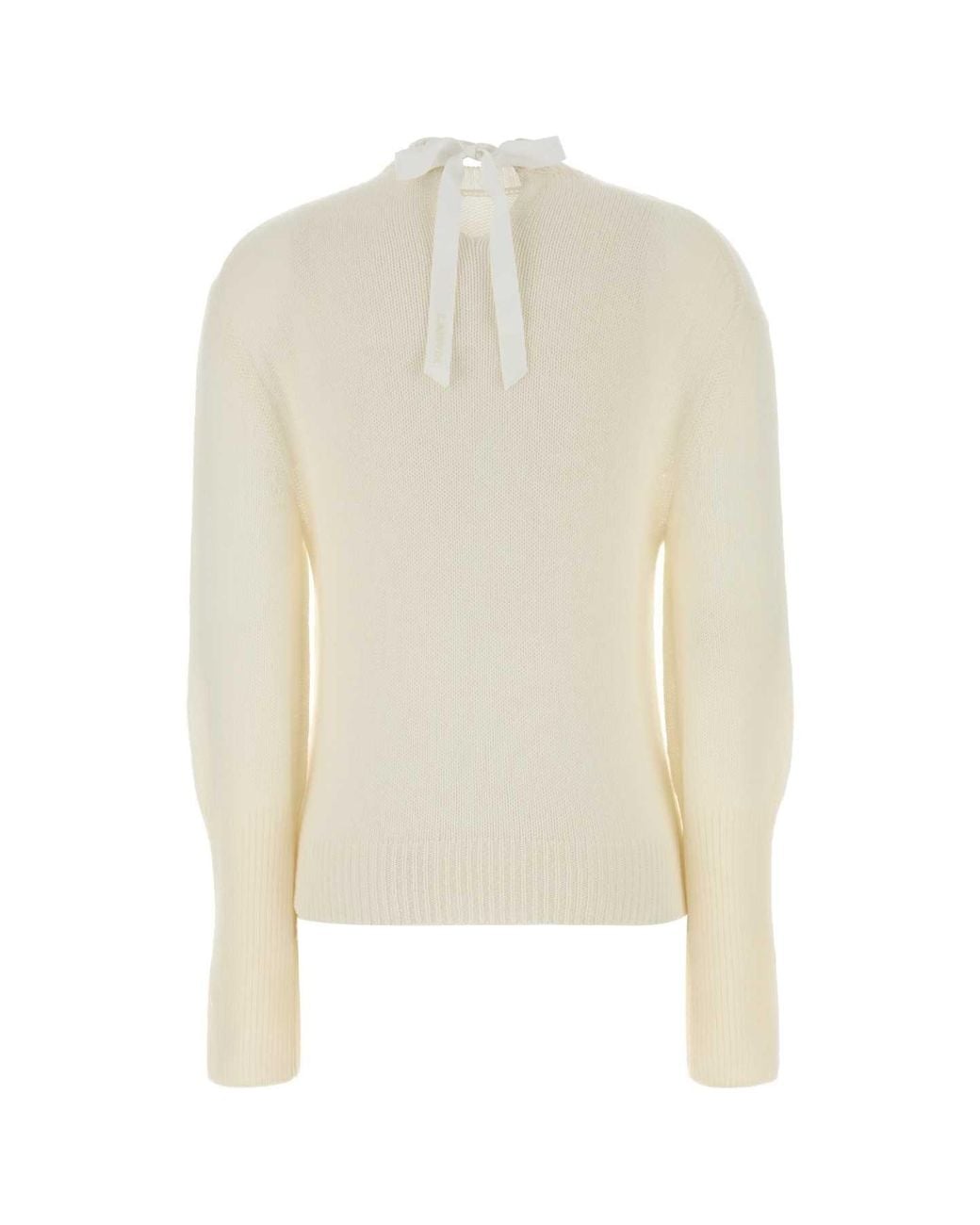 Lanvin White Ivory Cashmere Blend Sweater