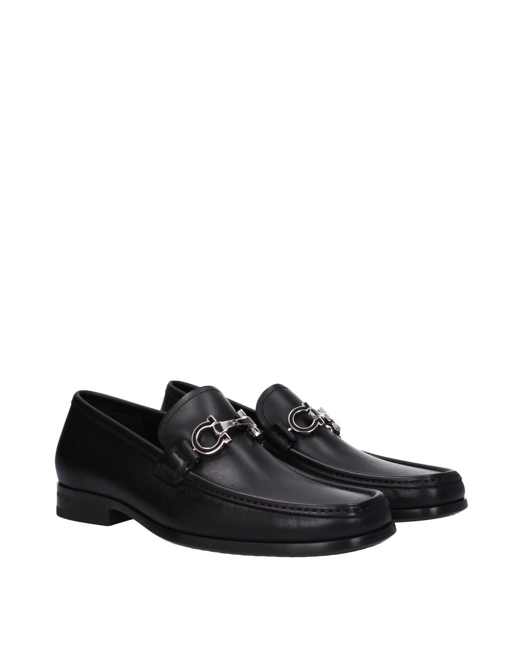 Ferragamo Black Chris Moccasins Leather