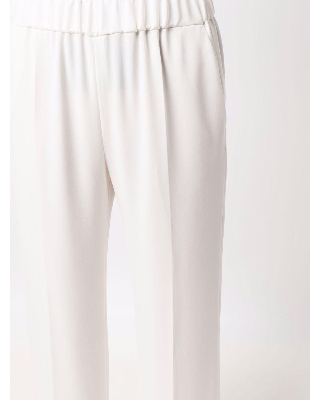 Alberto Biani Cady Elastische Broek in het White
