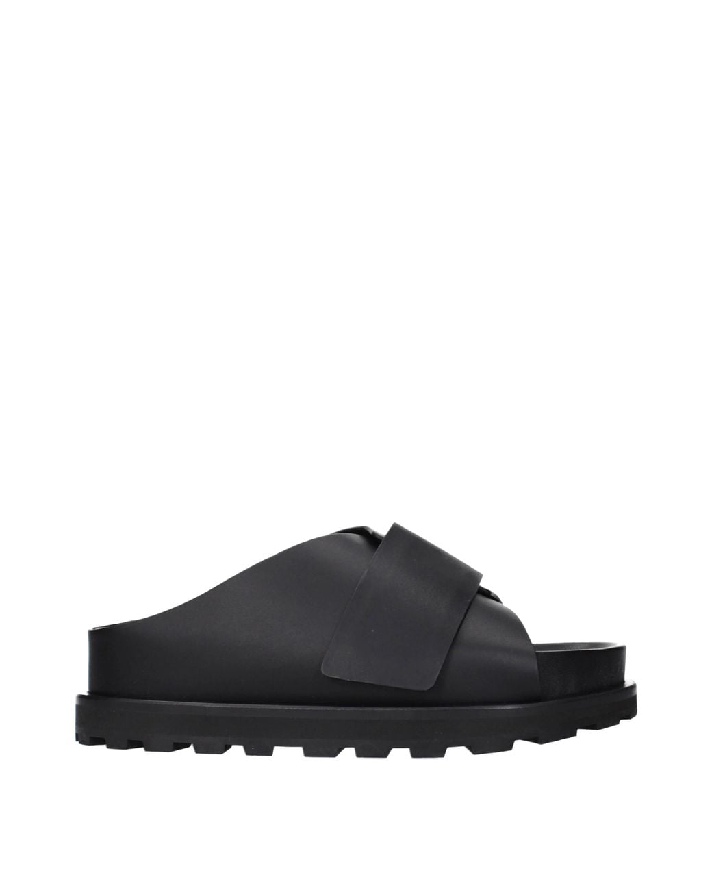 Jil Sander Black Slippers And Heels Skinned