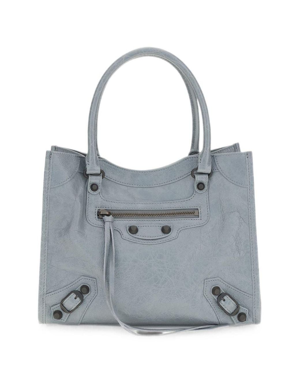 Balenciaga Gray Le City Mini Leather Tote