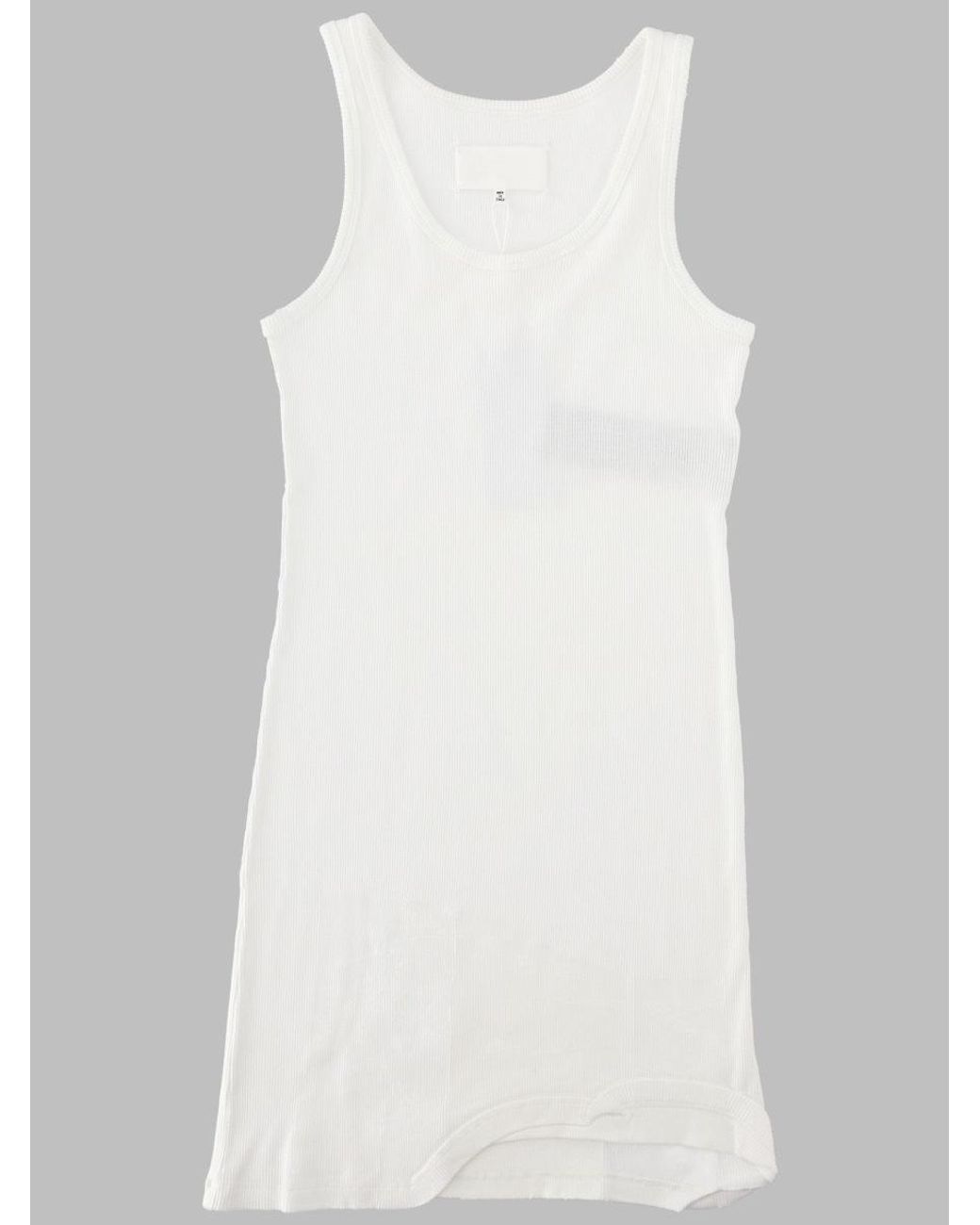 Maison Margiela White Maison Margiela Taped Mini Dress