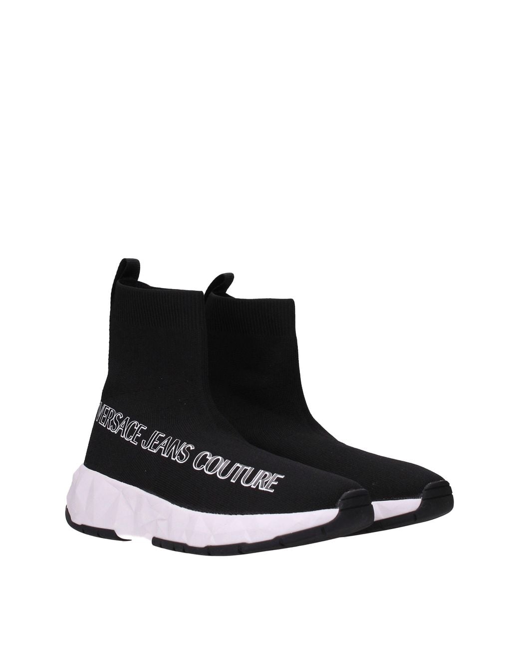 Versace Jeans Black Sneakers Couture Donna Tessuto Nero