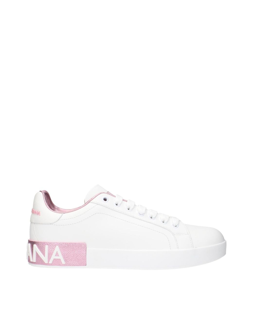 Dolce & Gabbana White Dolce&Gabbana Sneakers Portofino Leather