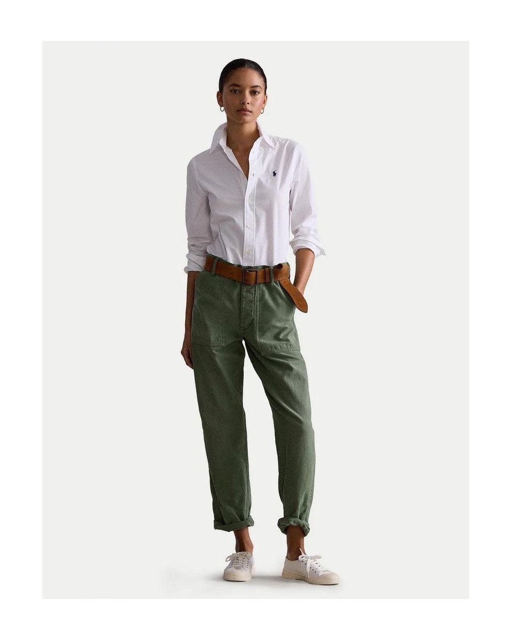 Polo Ralph Lauren White Flattering Fit Polo Shirt
