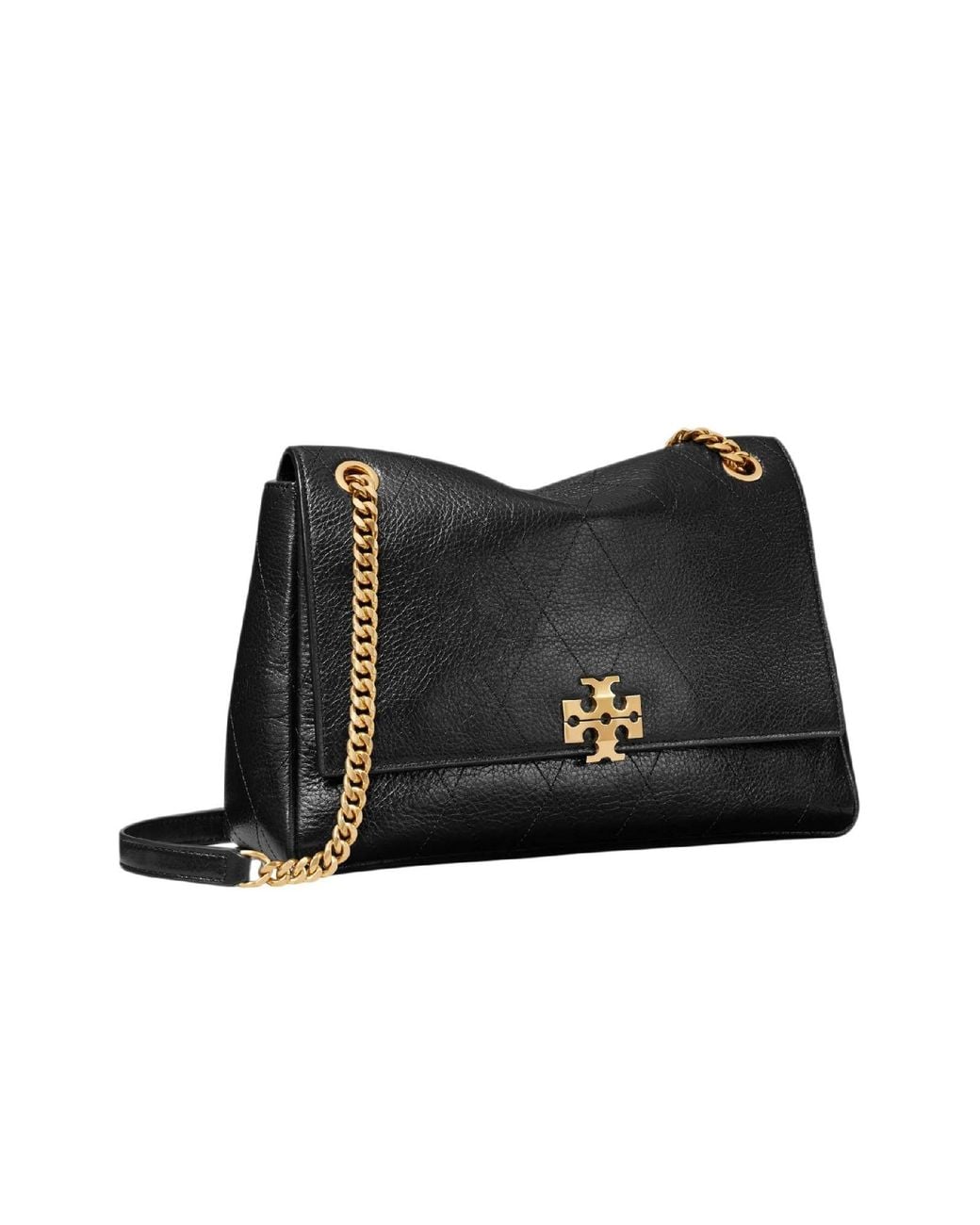 Tory Burch Black Charlie Quilted Shoulder Bag