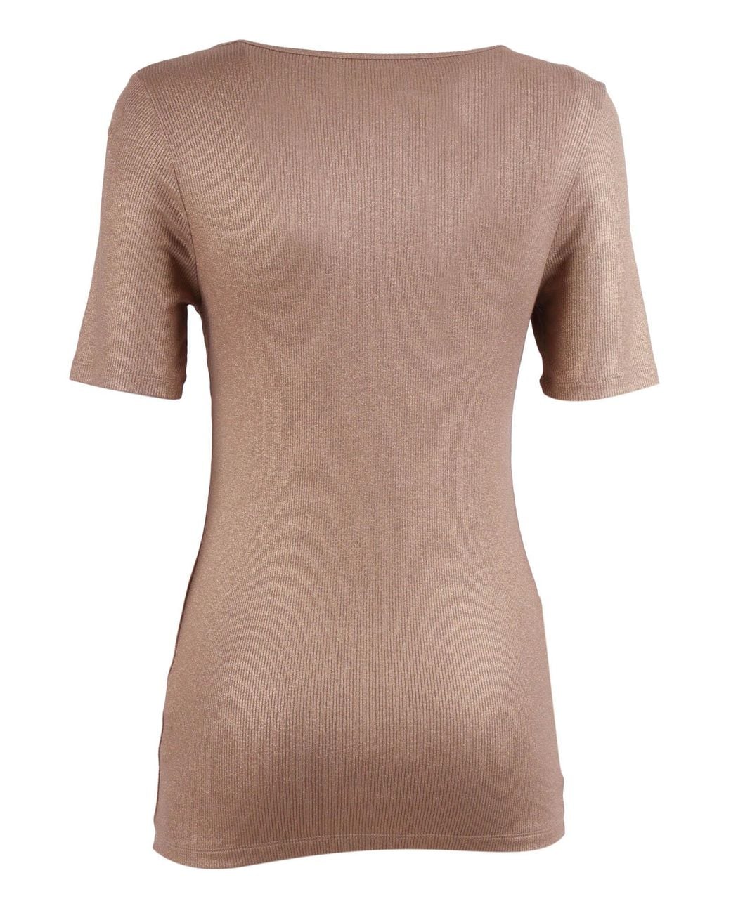 Filatures Du Lion Brown U-Neck Henley Viscose Elastane Sweater