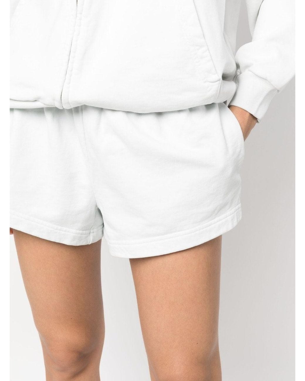 Balenciaga White Cotton Shorts