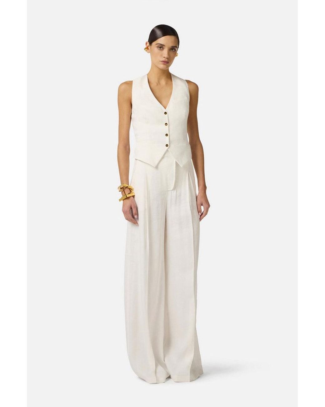 Elisabetta Franchi White Elisabetta Franchi Ivory