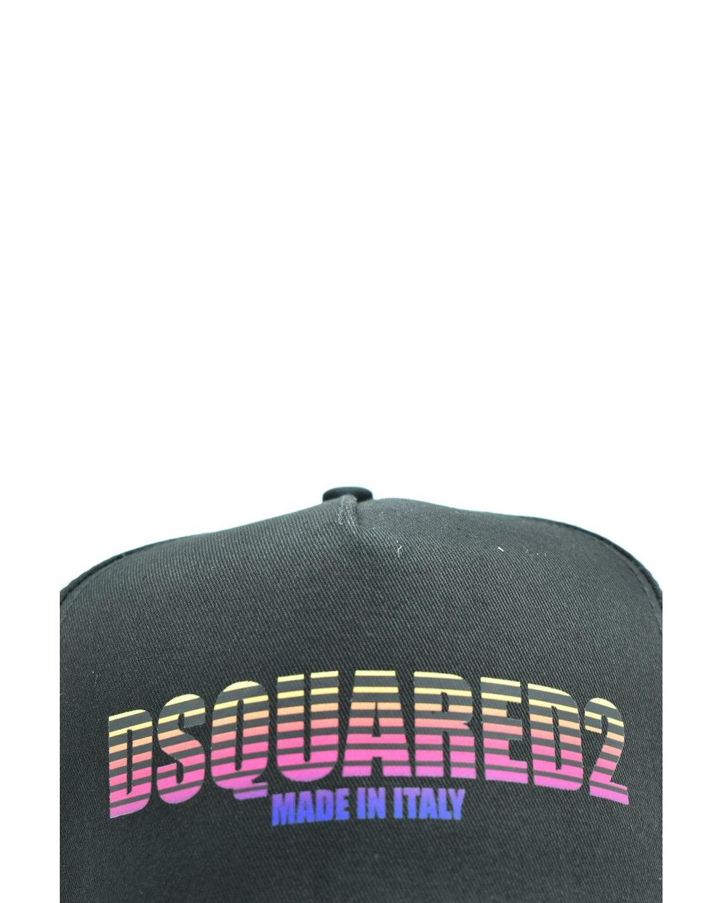 DSquared² Black Sleek Mini Hat For