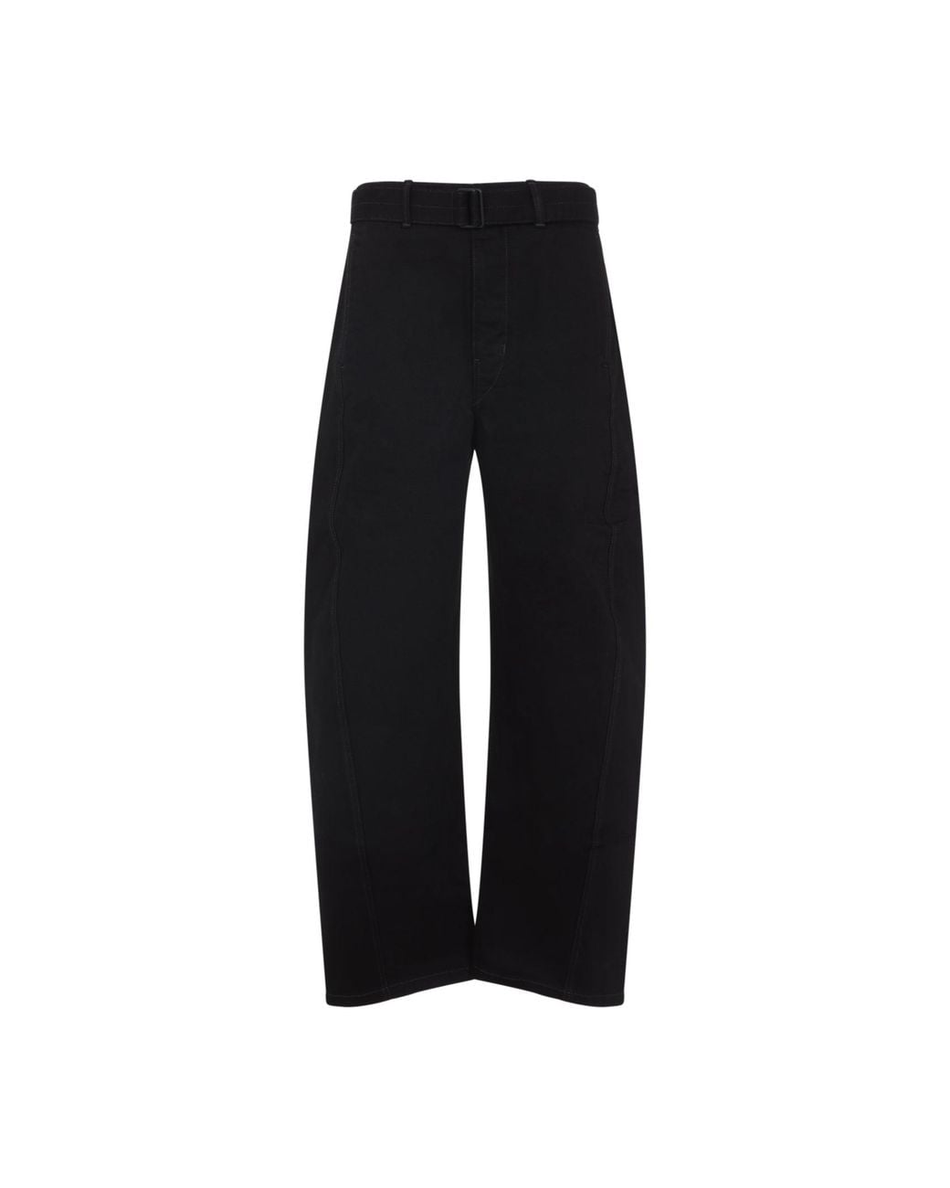 Lemaire Black Twisted Belted Pants for men