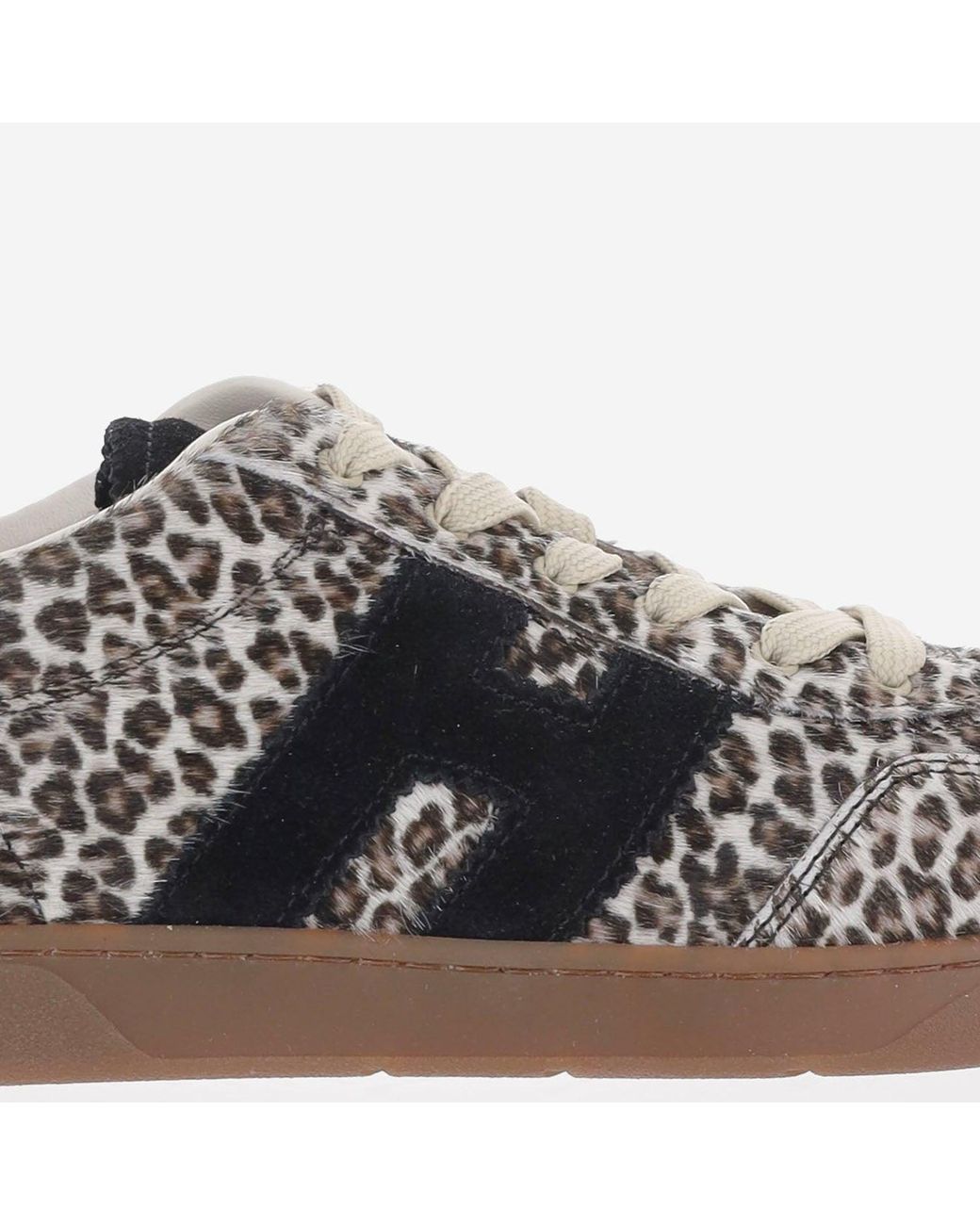 Hogan Gray Cool Ponyskin Sneakers