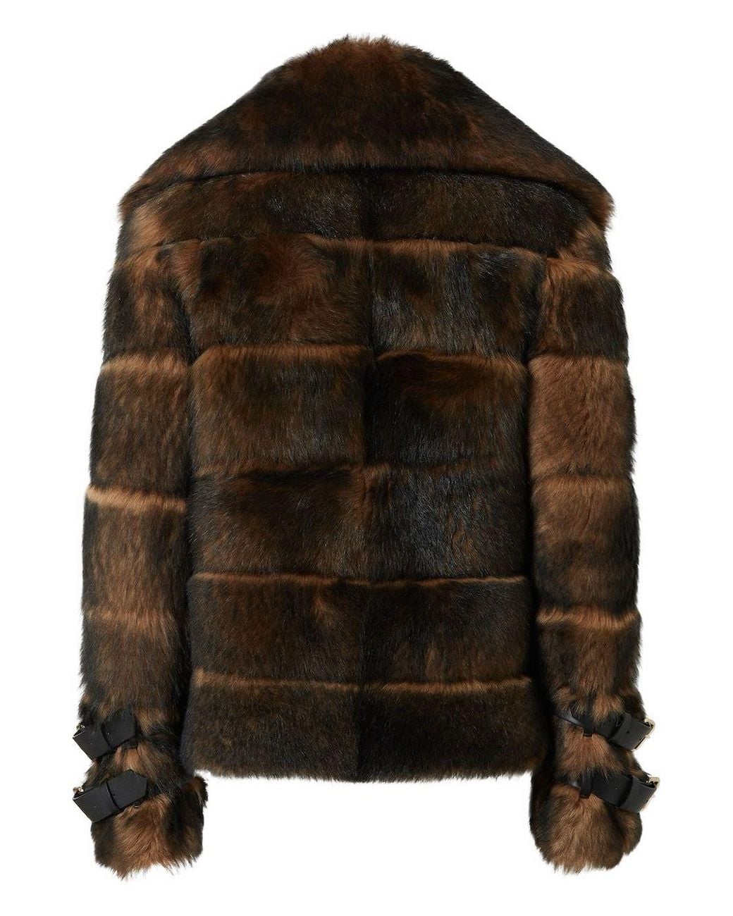 Fendi Brown Backed Sheepskin And Nappa Jacket