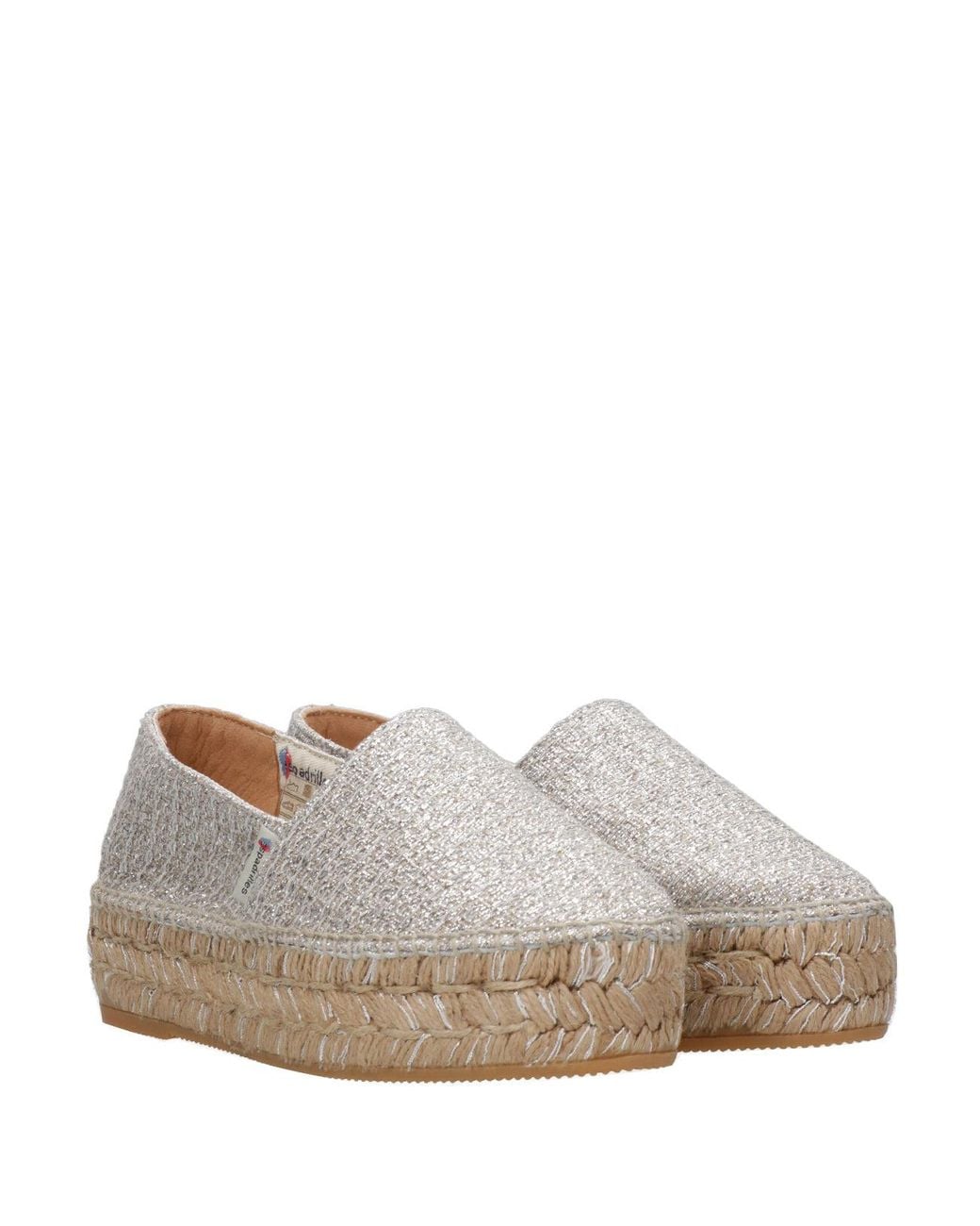 Espadrilles Gray Flat Shoes