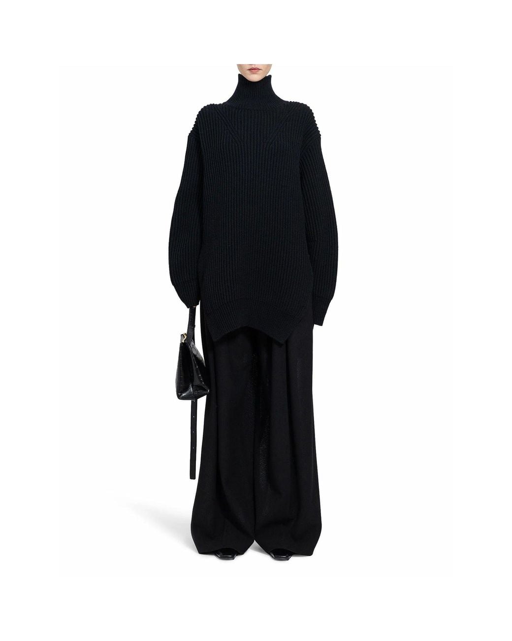 Jil Sander Black Long Sweater