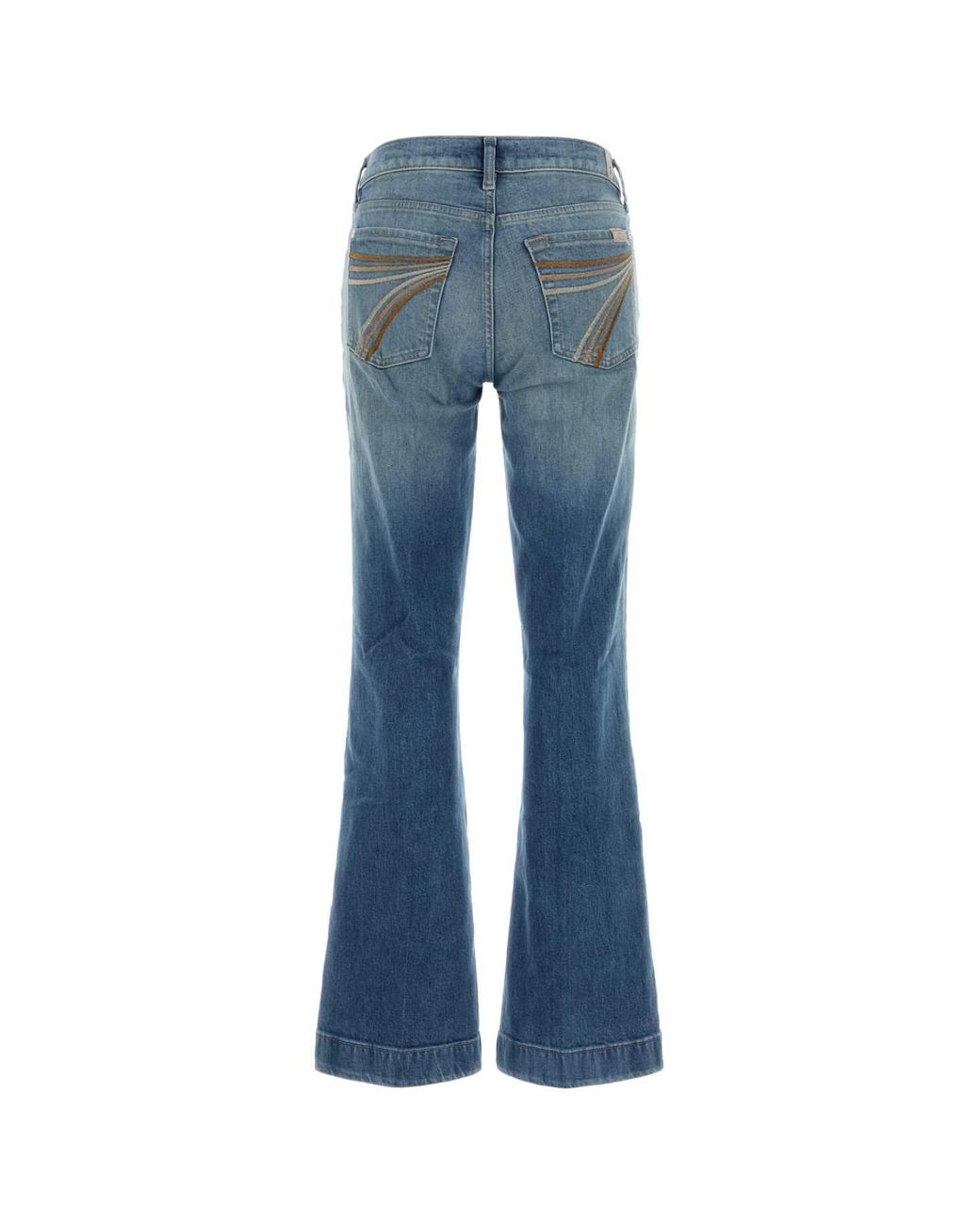 7 For All Mankind Blue Stretch Denim Dojo Jeans