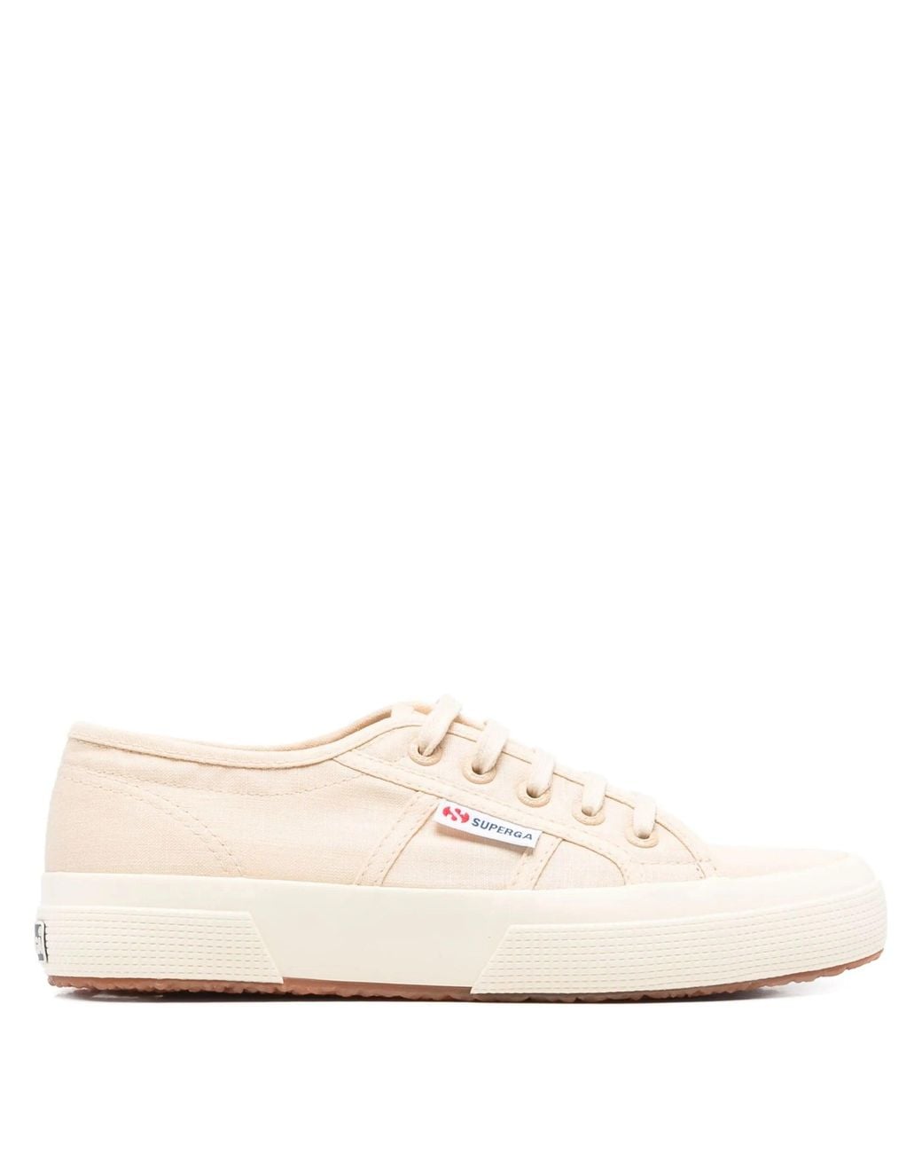 Superga White 2750 Linen