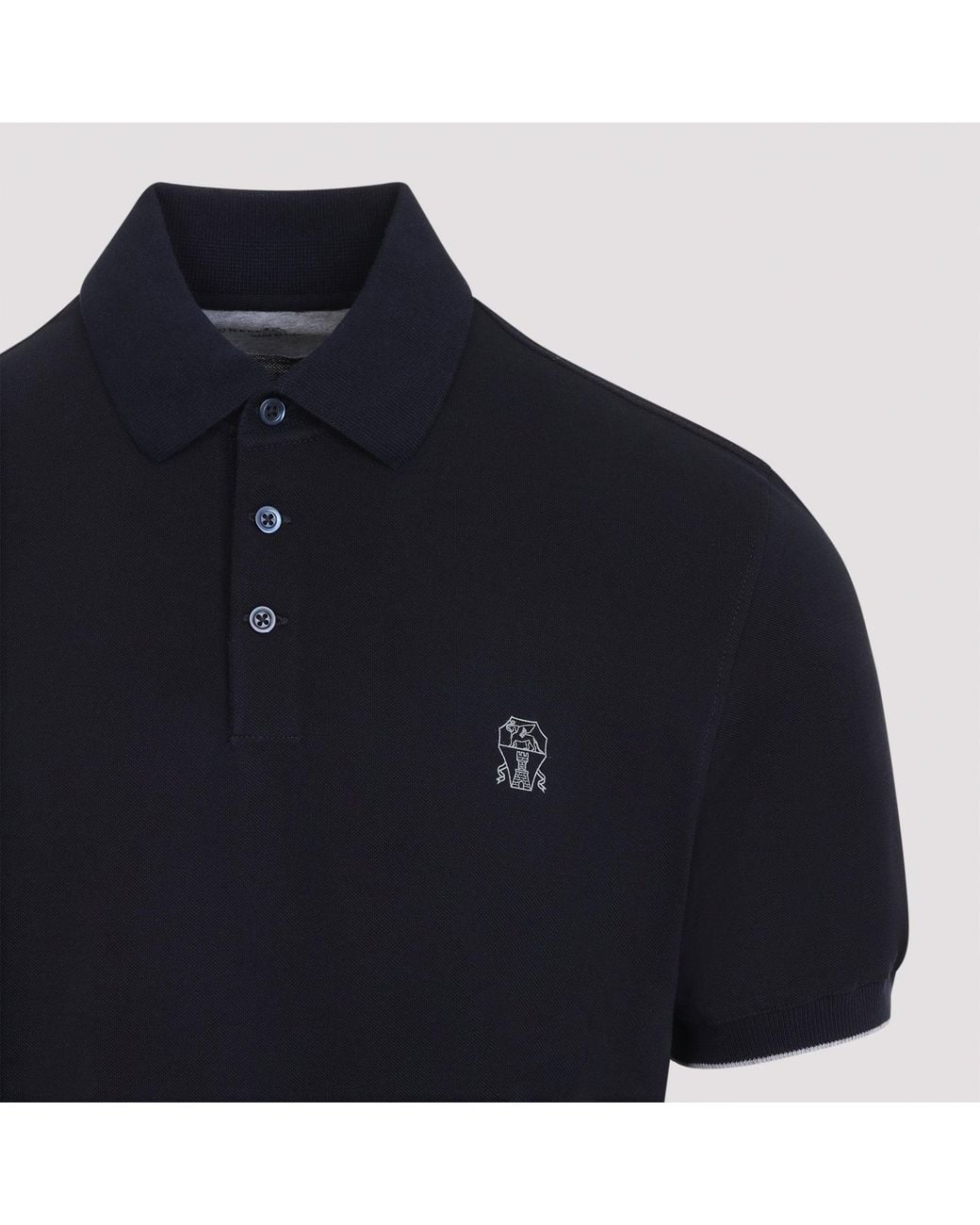Brunello Cucinelli Black Mc Polo