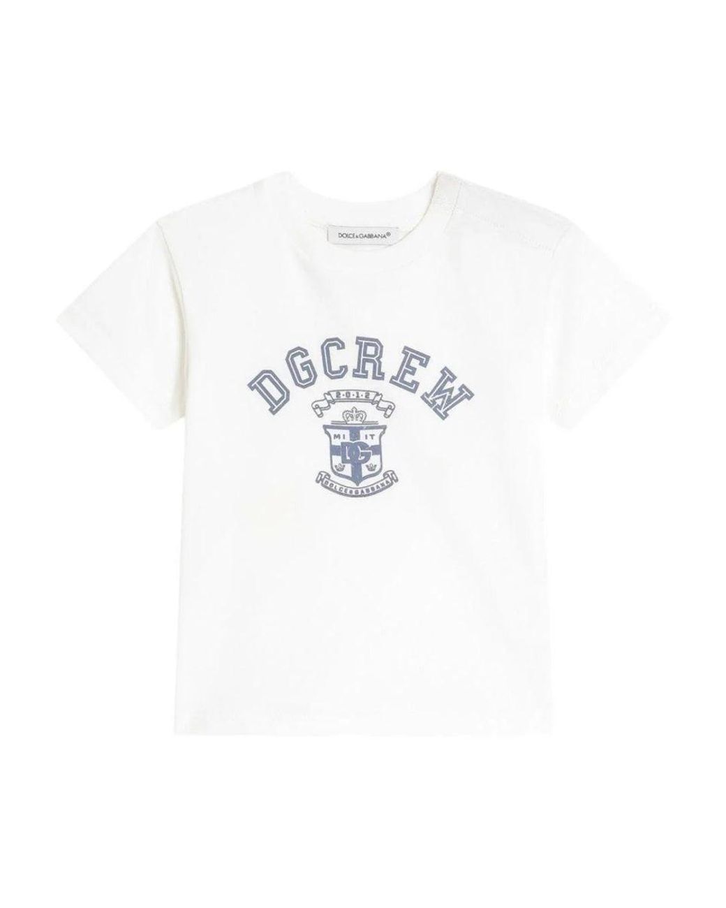 Dolce & Gabbana White Dolce & Gabbana T-Shirt With Logo