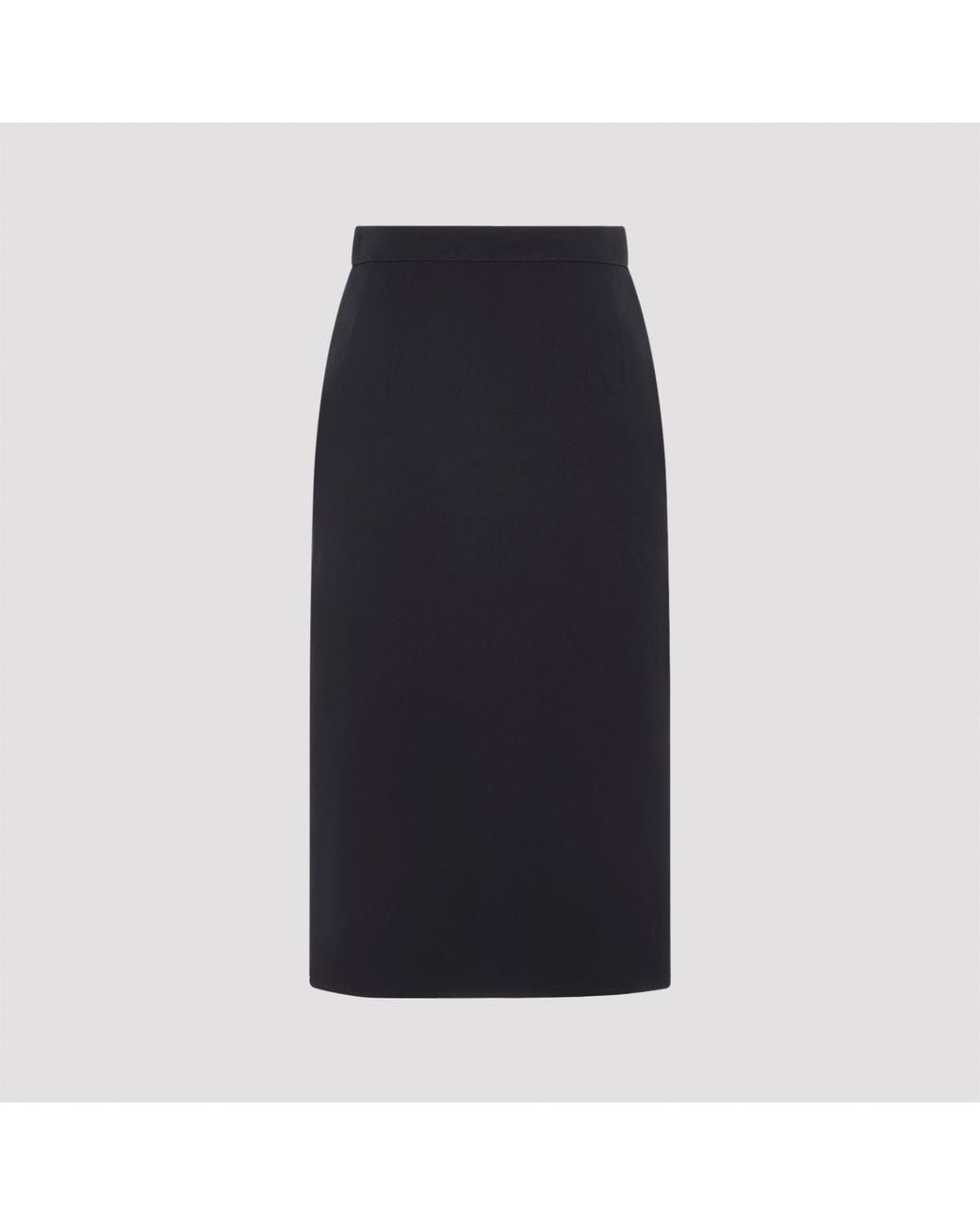 Bottega Veneta Black Midi Skirt