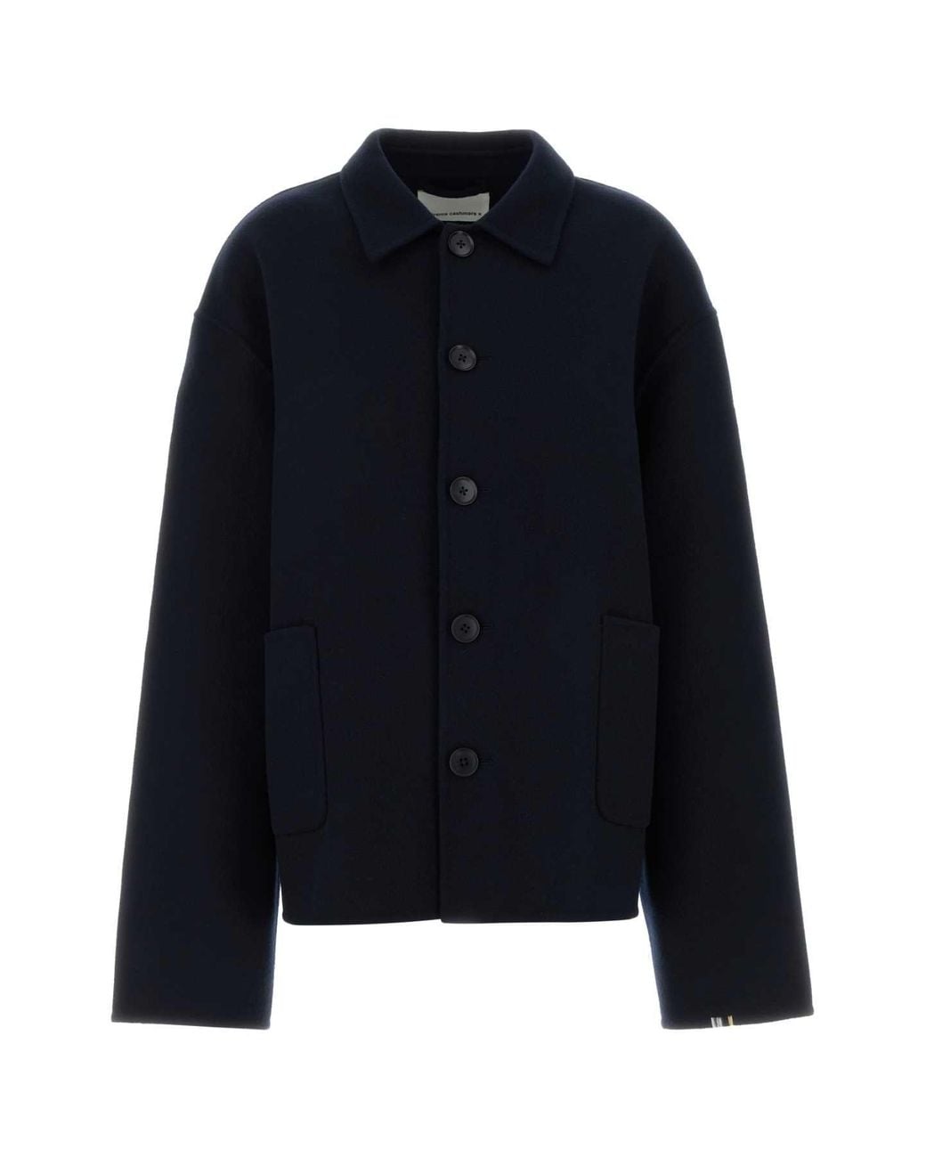 Extreme Cashmere Blue Wool Blend Maker Coat