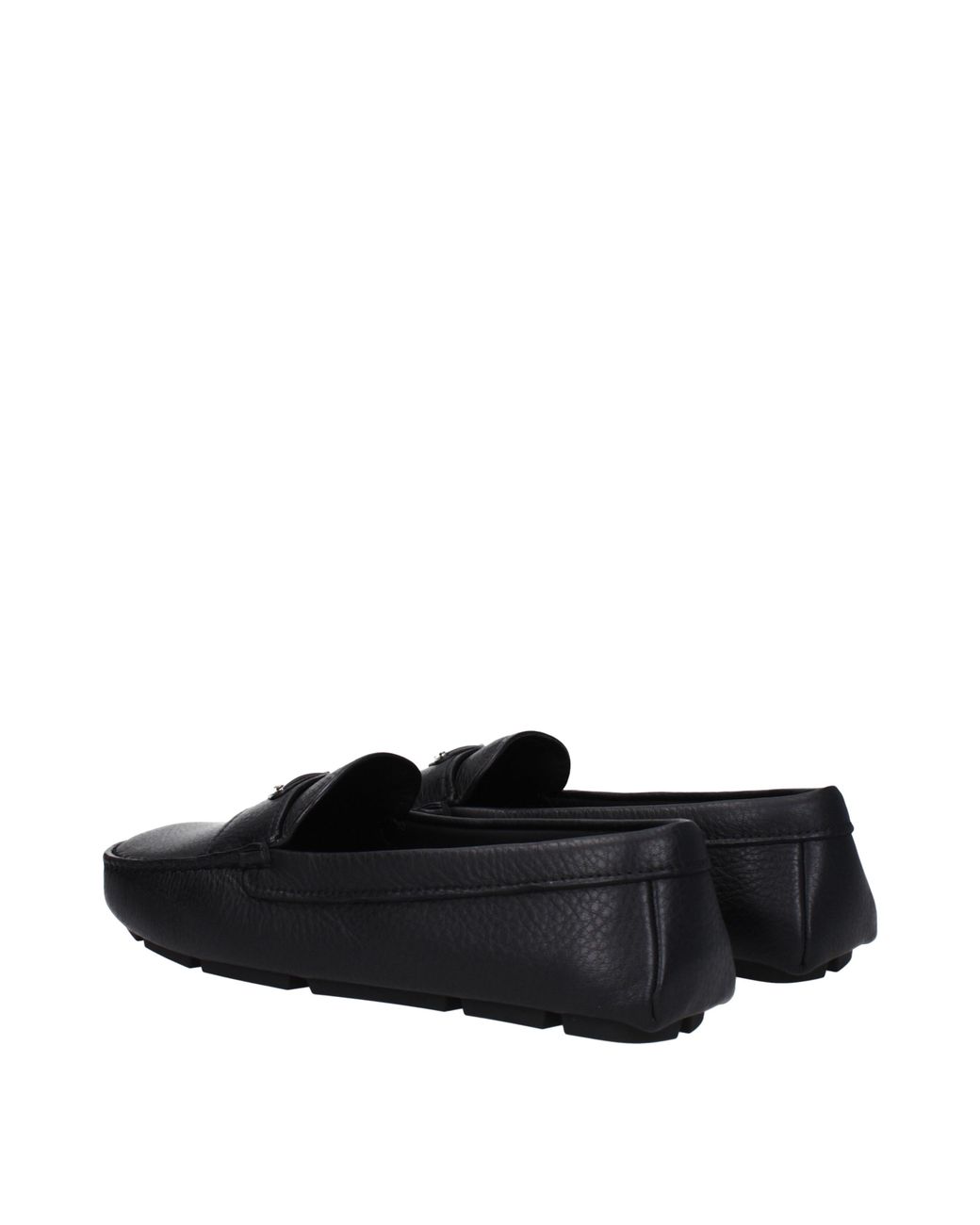 Prada Black Leather Loafers