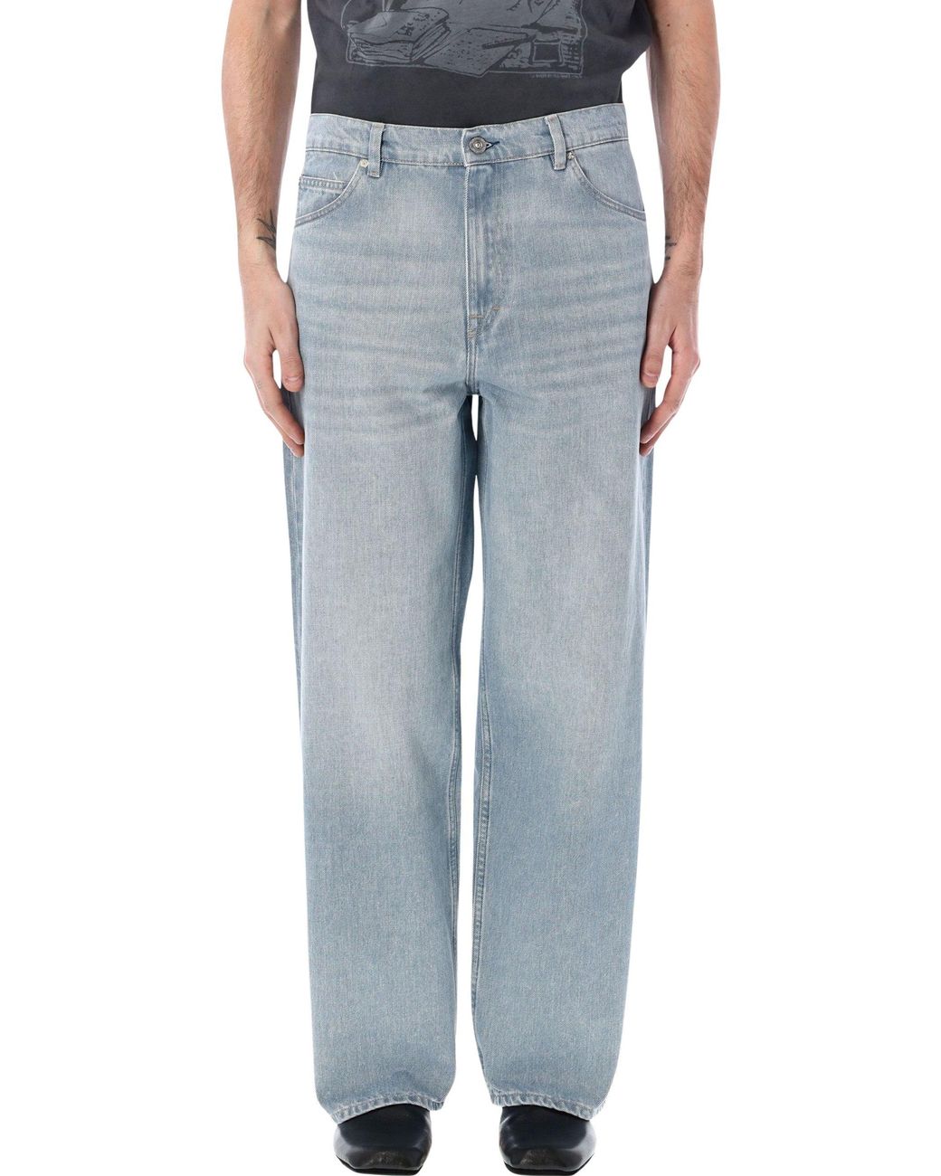 Our Legacy Blue Vast Cut Wide-Leg Jeans