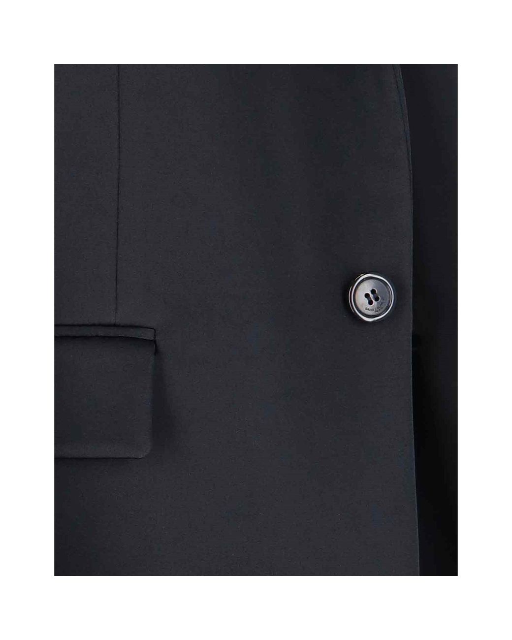 Saint Laurent Satin Coat in het Black