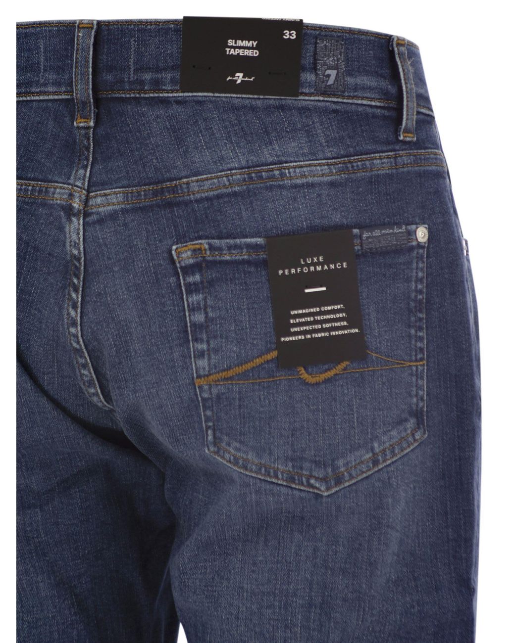 7 For All Mankind Blue Slimmy Tapered for men