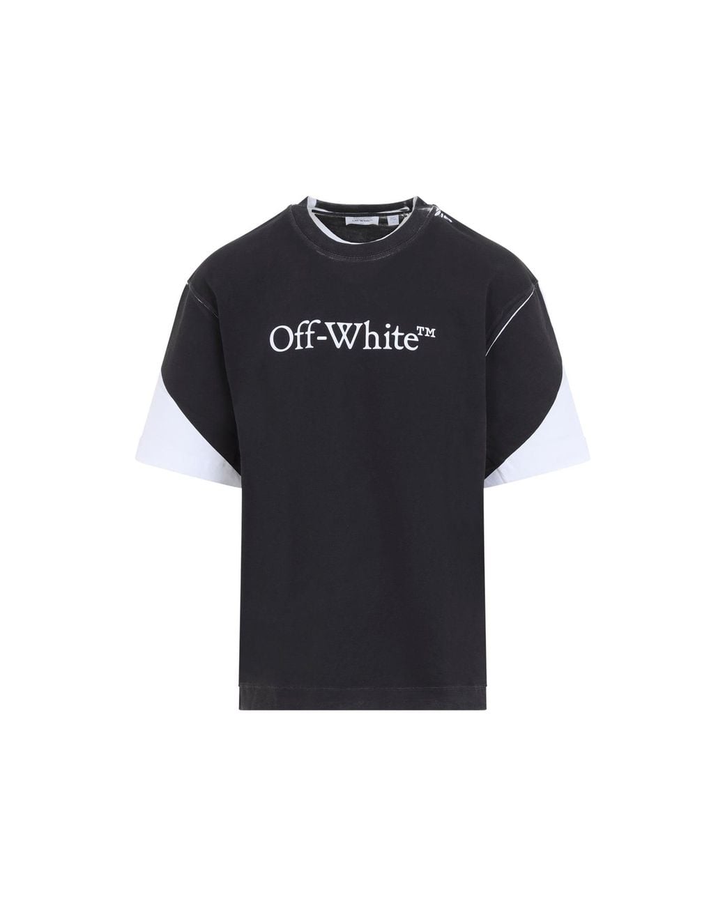 Off-White c/o Virgil Abloh Black Negative Big Bookish Skate T Shirt