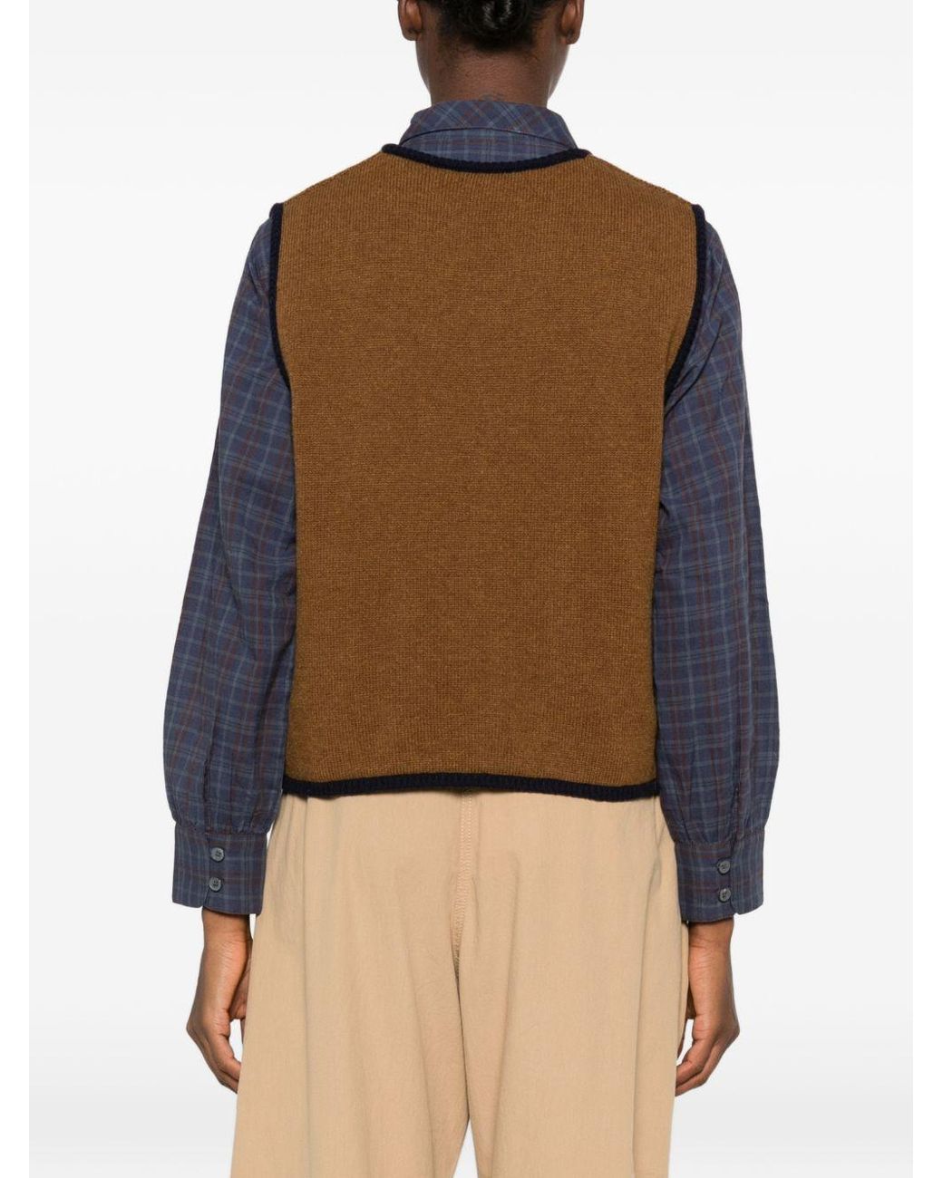 Moismont Brown Angele Wool Cardigan