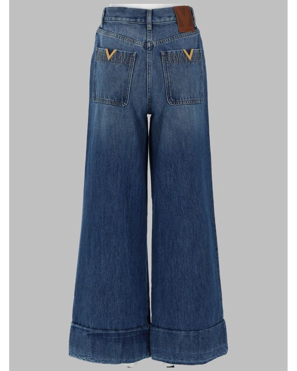 Valentino Blue Mini Five-Pocket Jeans For