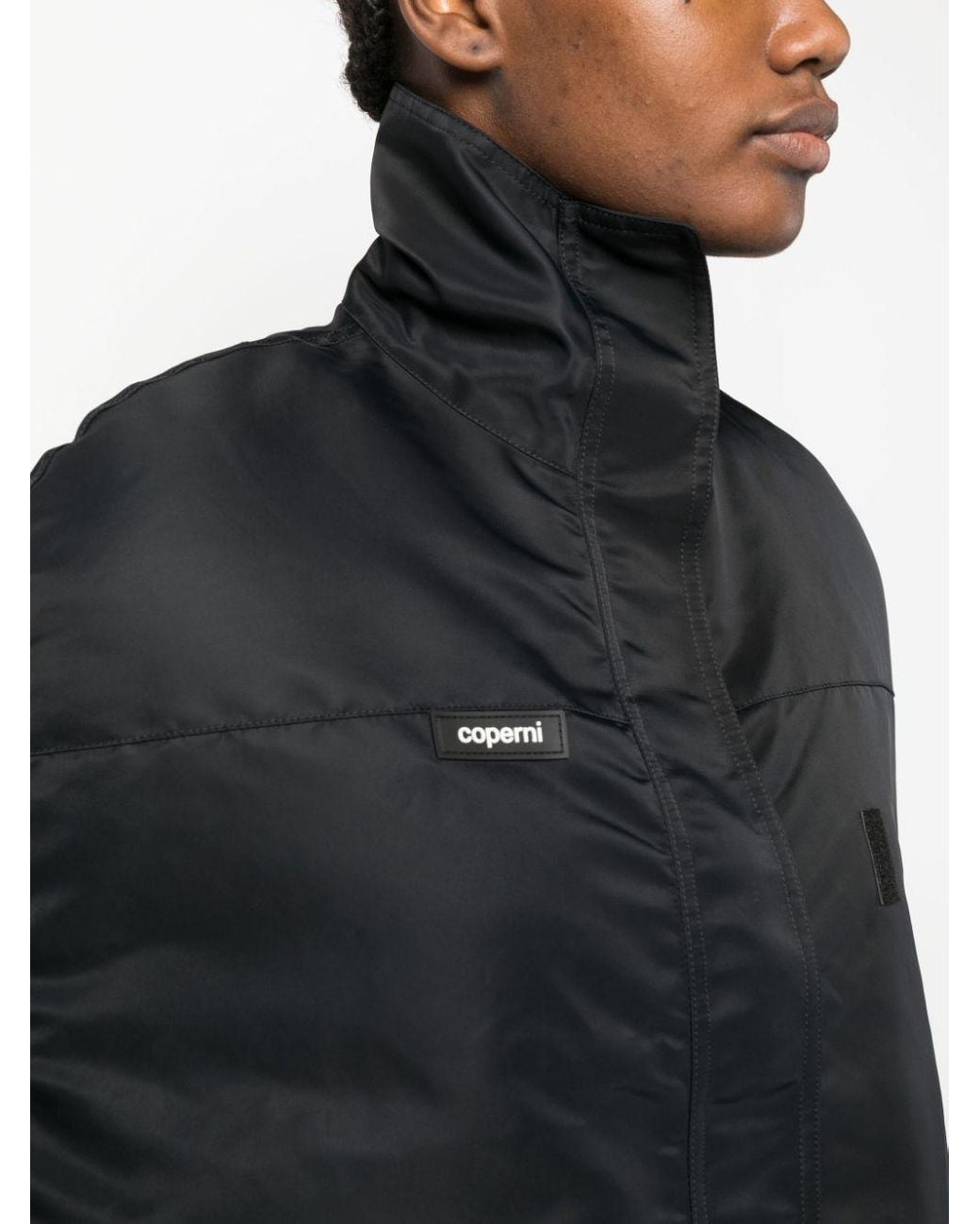 Coperni Black Logo-Patch Bomber Cape