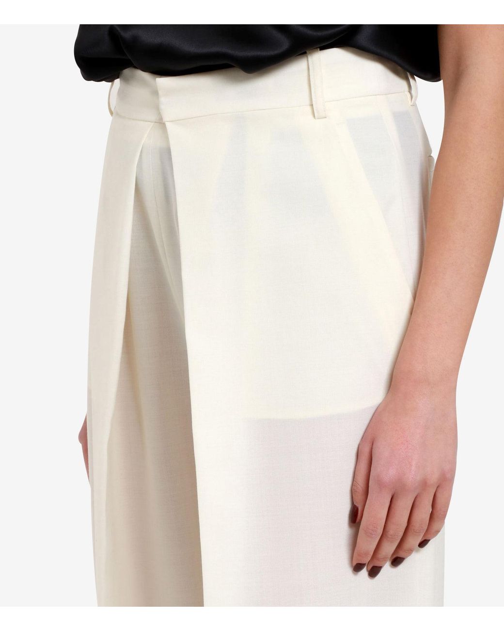 Erika Cavallini Semi Couture White Trousers