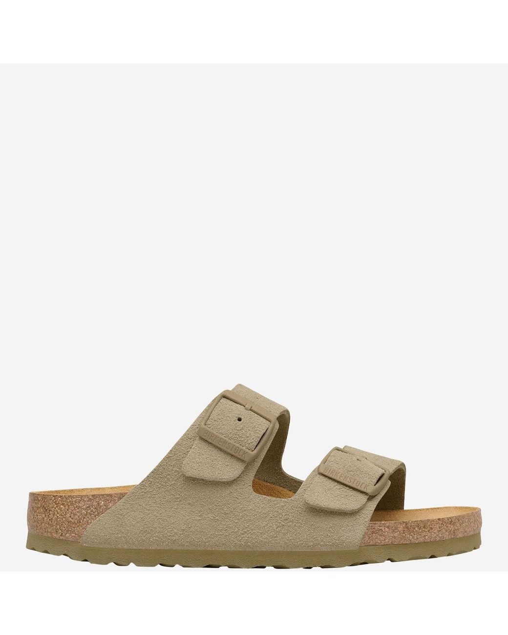 Birkenstock Natural Arizona Suede Sandals