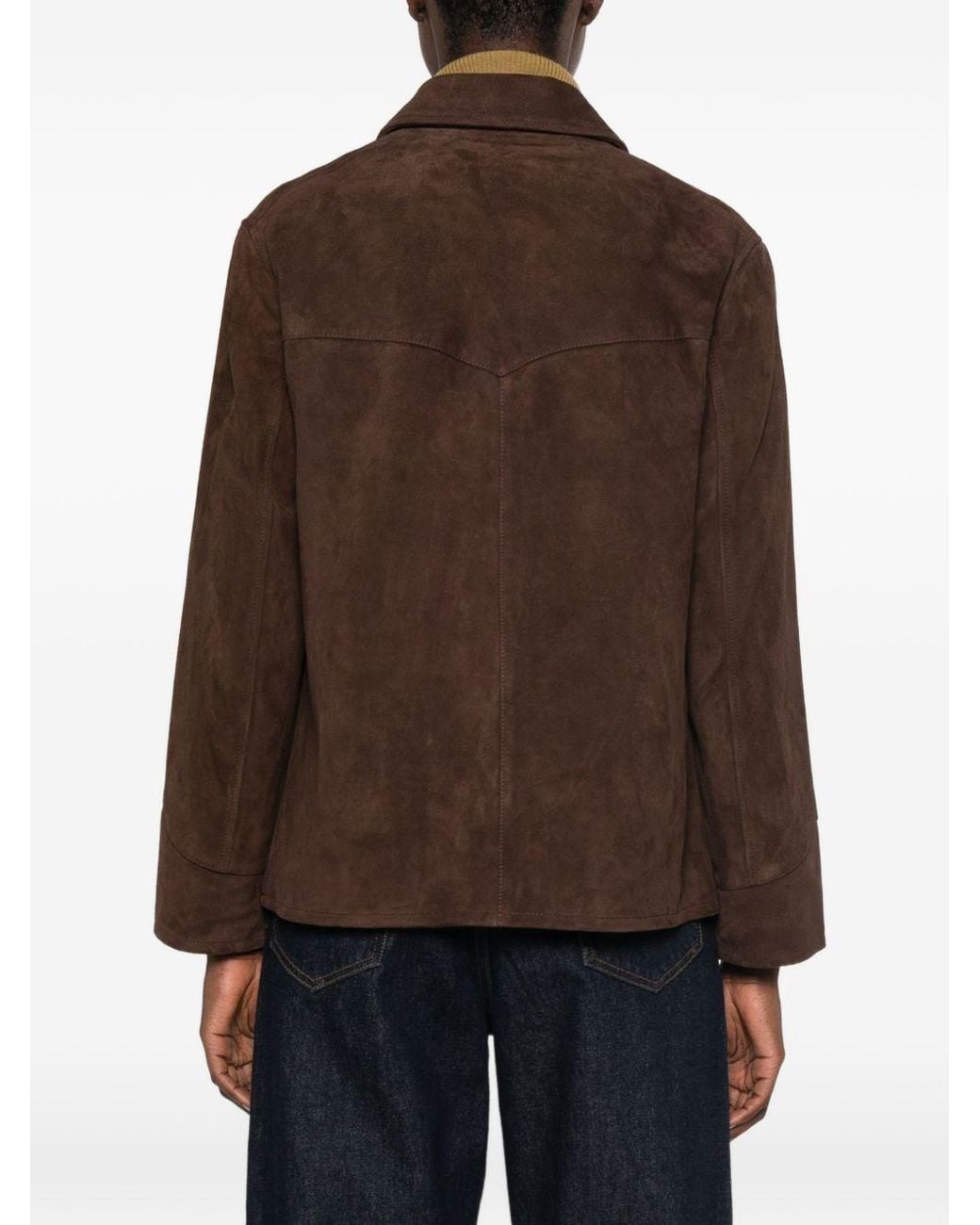 Tory Burch Brown Leather Blazer Jacket
