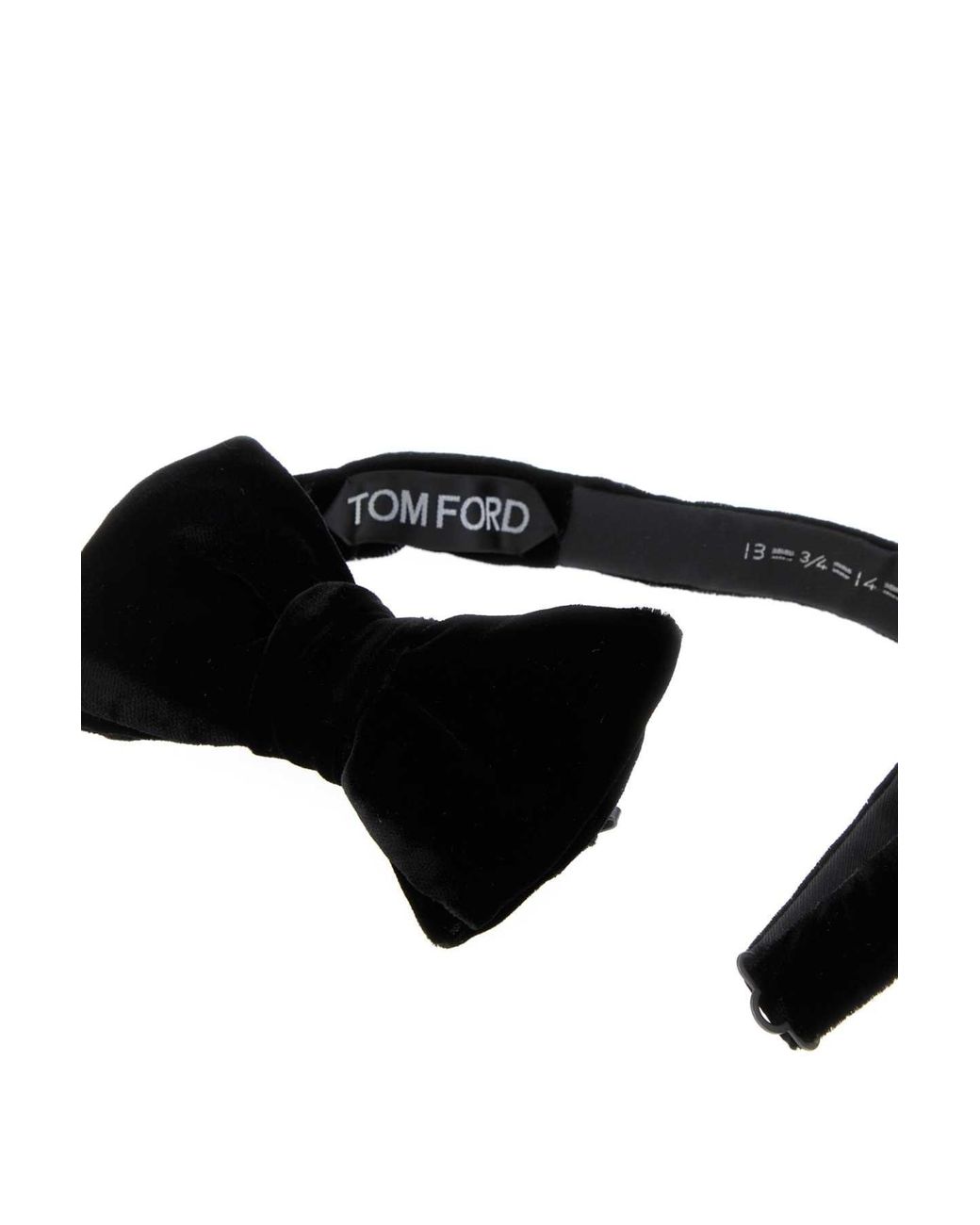 Tom Ford Black Viscose Fluid Velvet Bowtie for men
