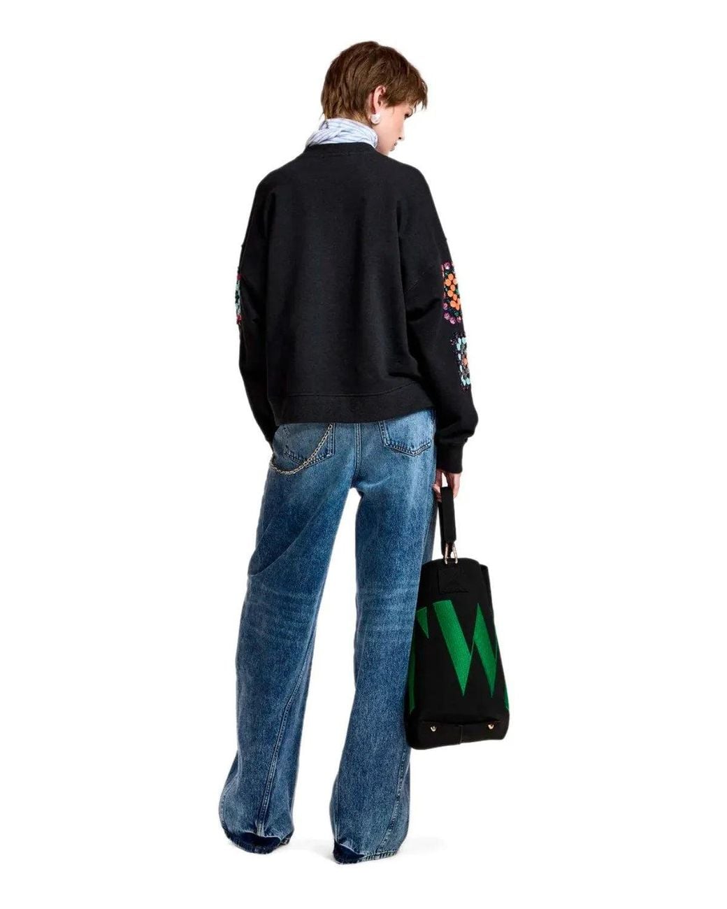 Essentiel Antwerp Black Karnaval Sweatshirt