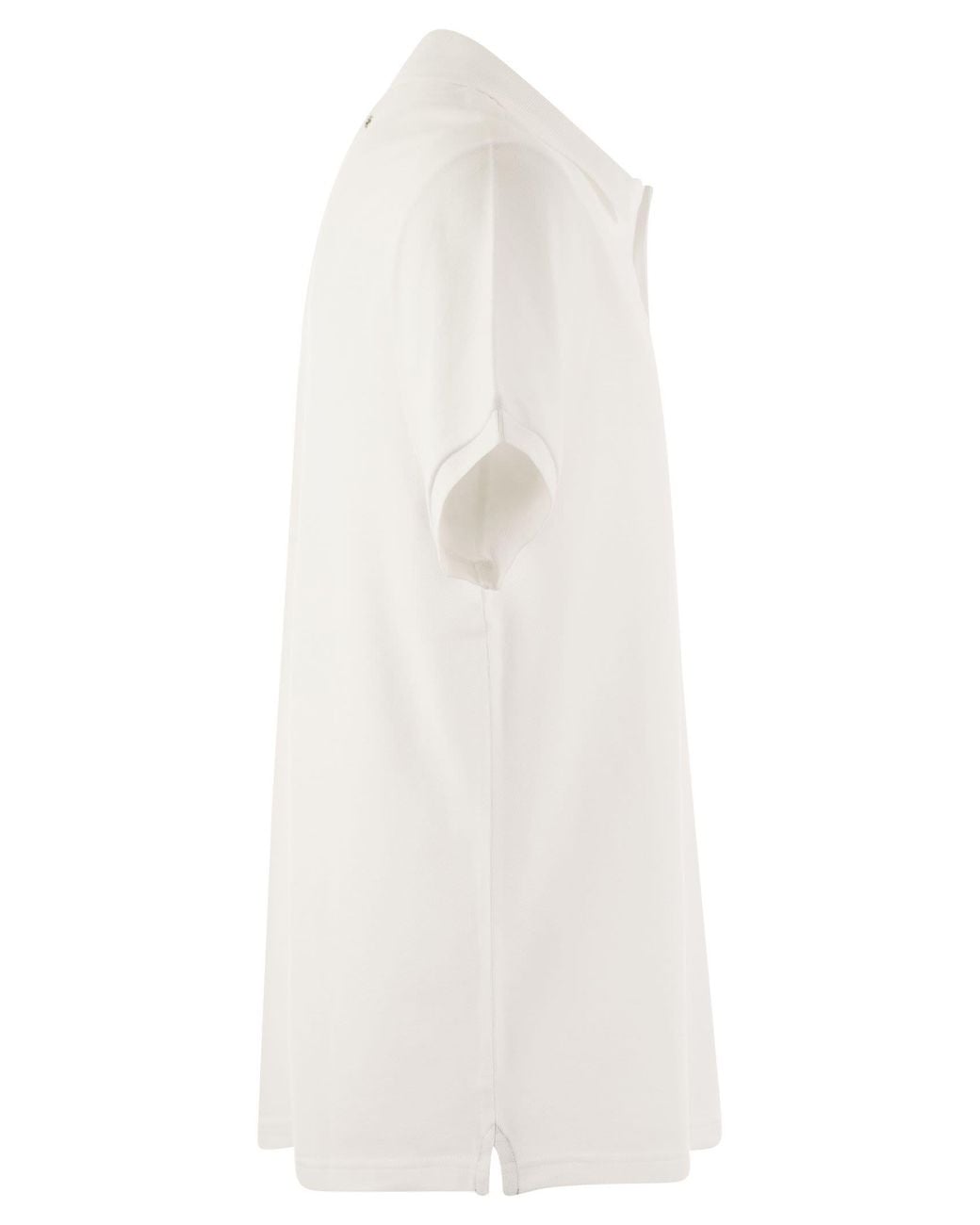 Vilebrequin White Organic Cotton Pique Polo Shirt for men