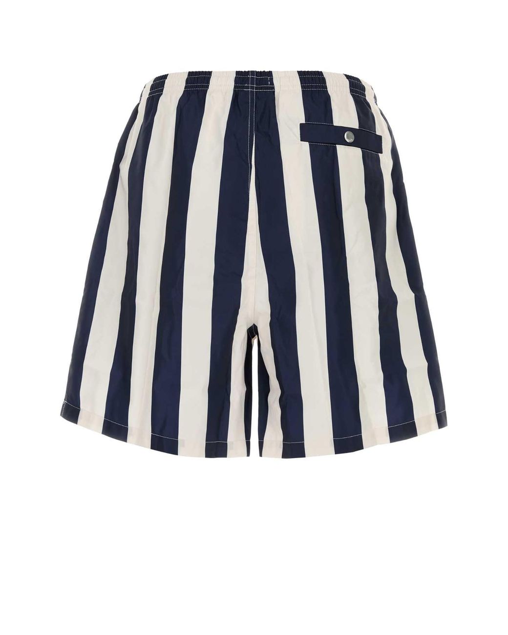AMI Blue Printed Polyester Swimming Shorts for men