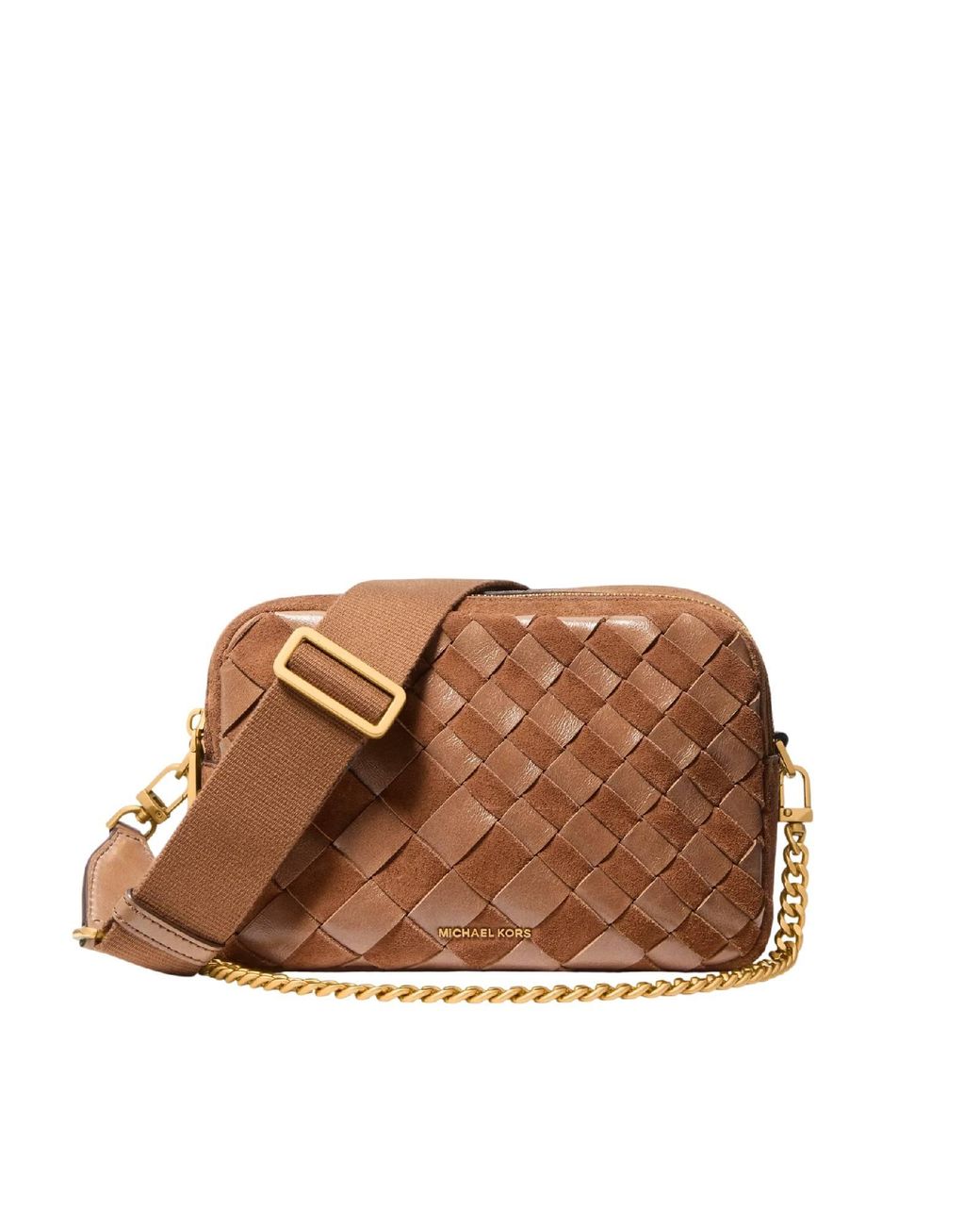 Michael Kors Brown Md Dblzp Chn Camera Xbody
