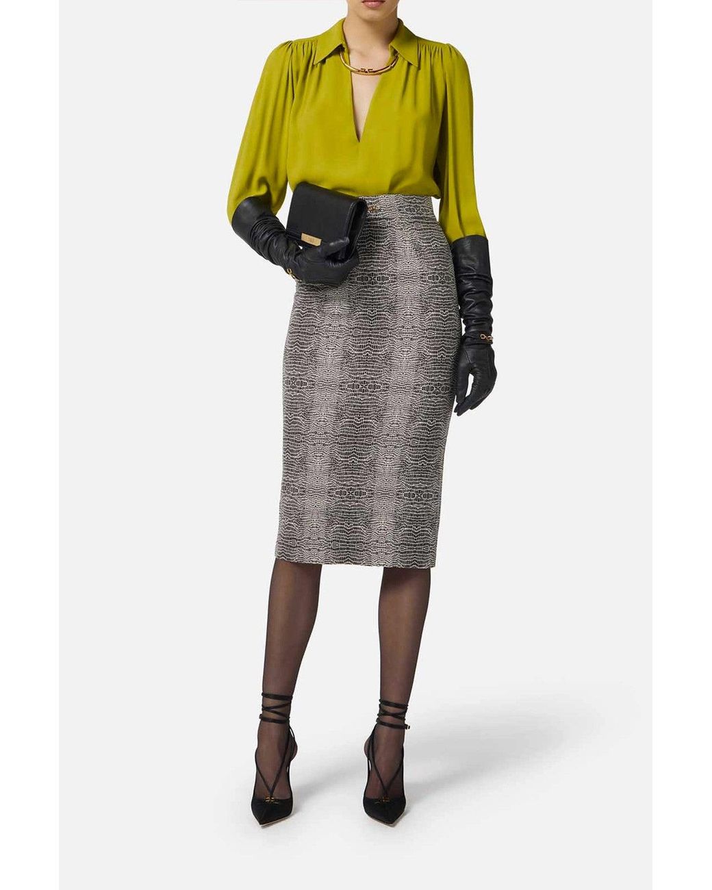 Elisabetta Franchi Gray Skirts