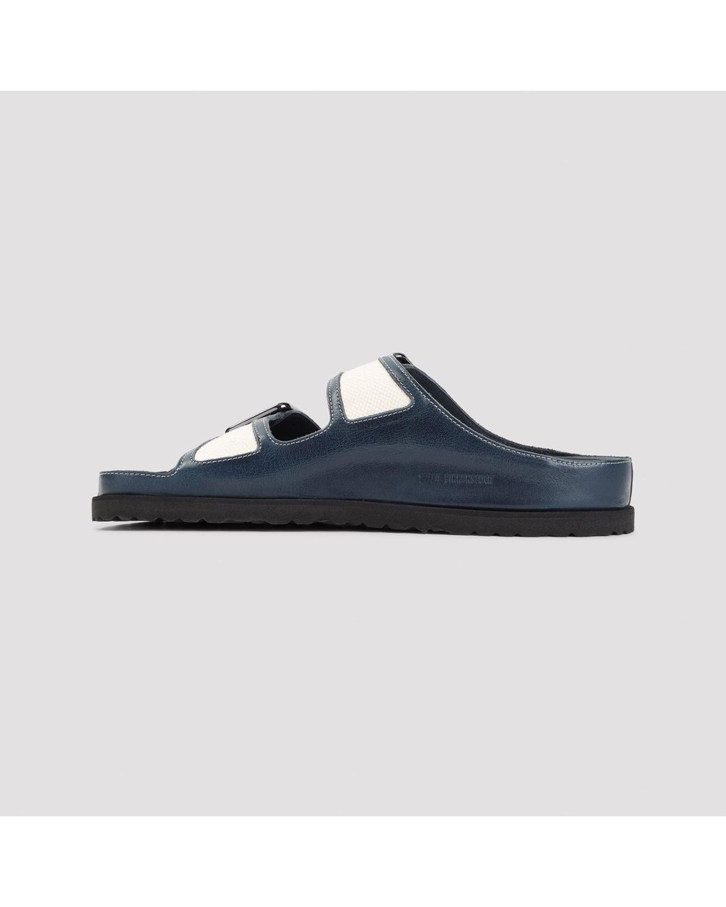 Birkenstock Blue Arizona Canvas Sandals With Natural Cork Footbed for men