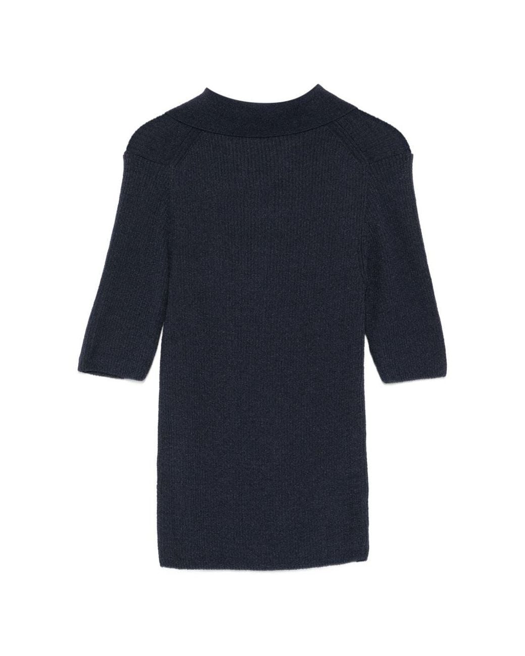DUNST Blue Cotton Blend Polo Shirt
