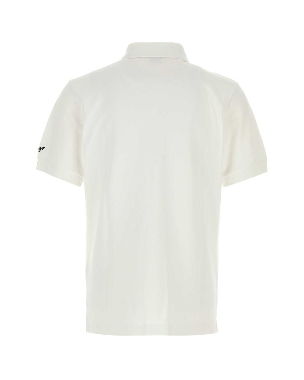 KENZO White Piquet Polo Shirt